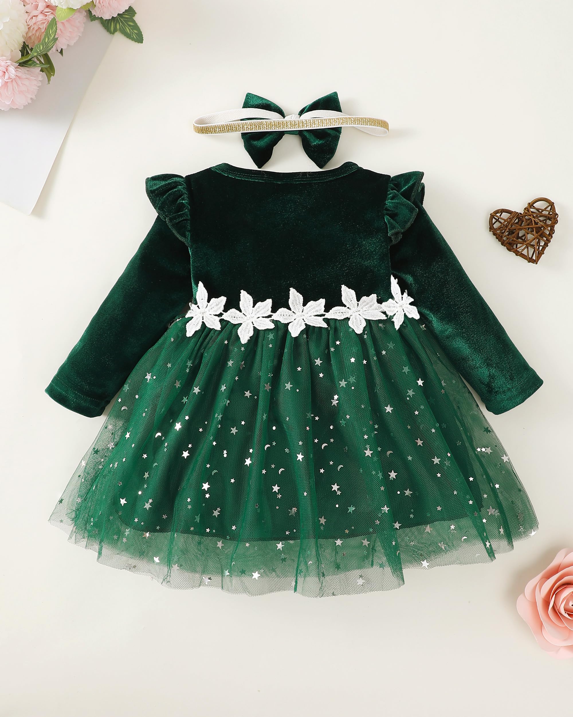 Baby Girl Dresses 3M-3 Years | Princess Tulle Wedding Dress Outfits for Toddler Girls | Perfect for Birthday, Photo Shoots & Special Occasions