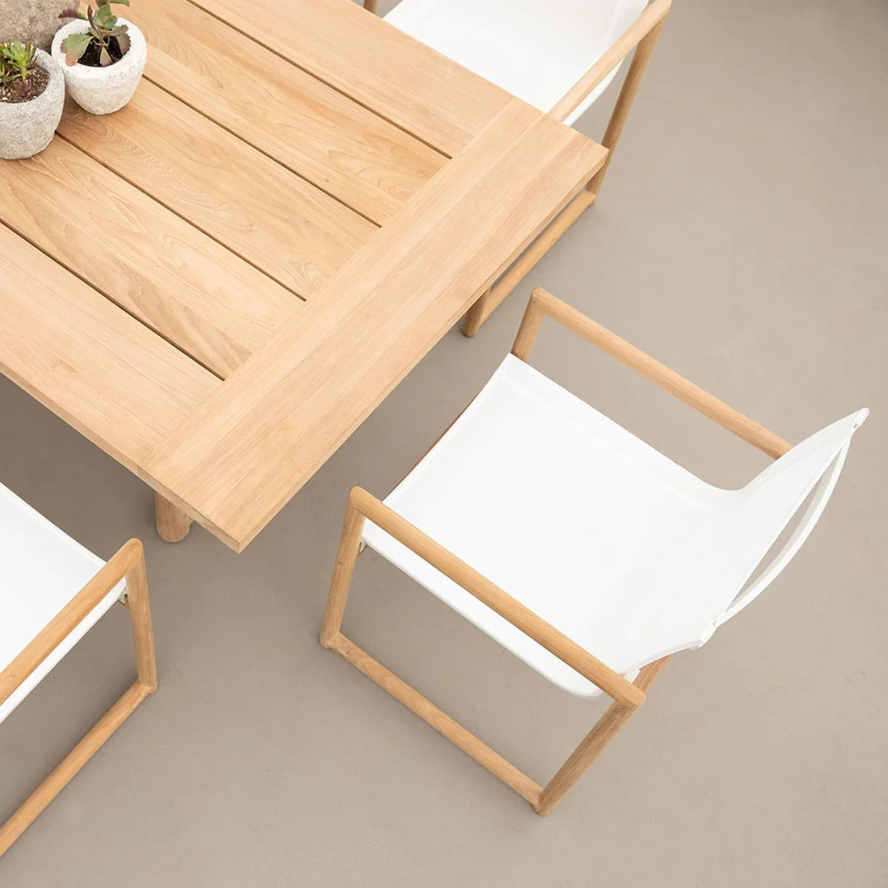 Premium Breeze XL Teak Wood Dining Chair - Waterproof Outdoor Patio Furniture for Garden, Poolside & Restaurant Use