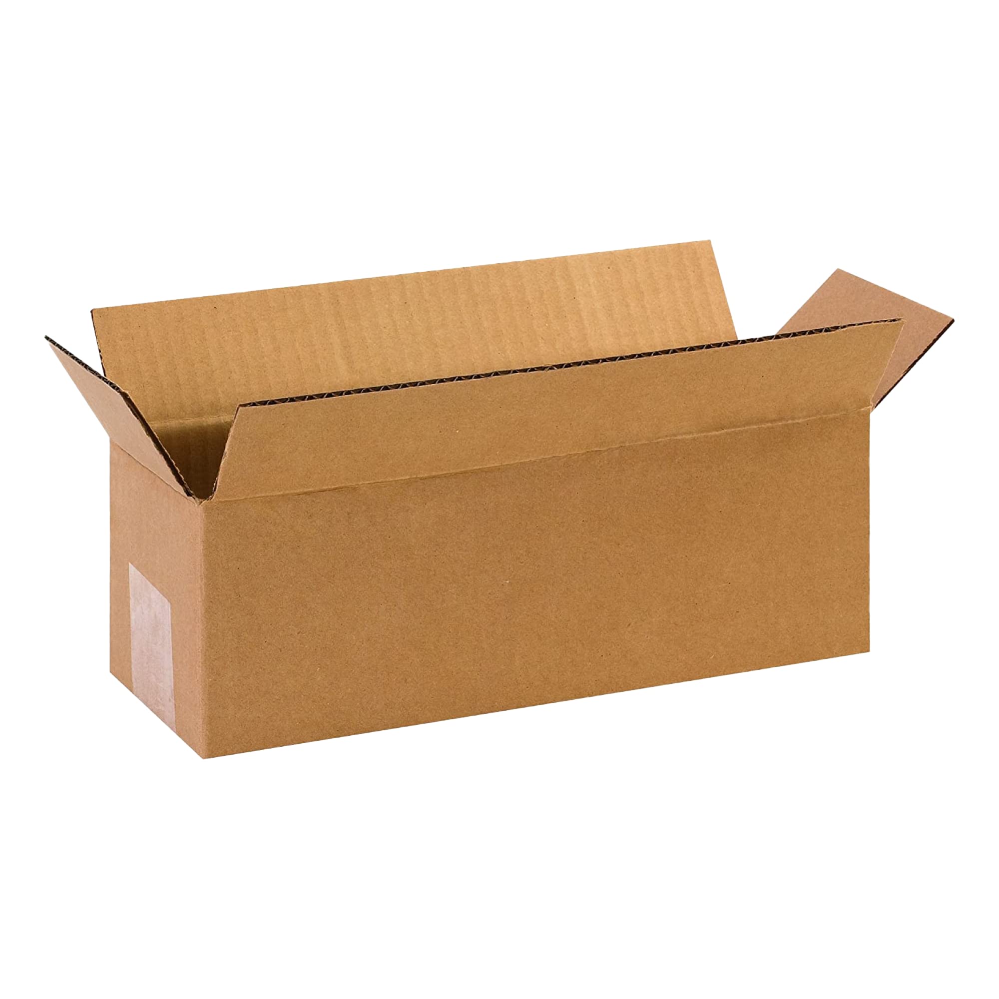 Partners Brand P1244100PK 12x4x4 Inches Long Corrugated Shipping Boxes - Kraft Brown (Pack of 100) | Ideal for Ecommerce, Small Business Shipping & Home Storage