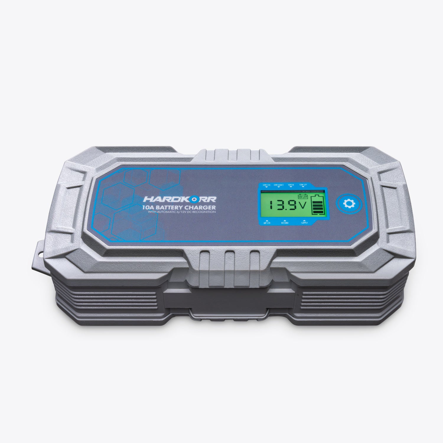 10A AC Battery Charger with Automatic 6V/12V DC Recognition - Fast Charging for Cars, Motorcycles, Boats & Power Equipment