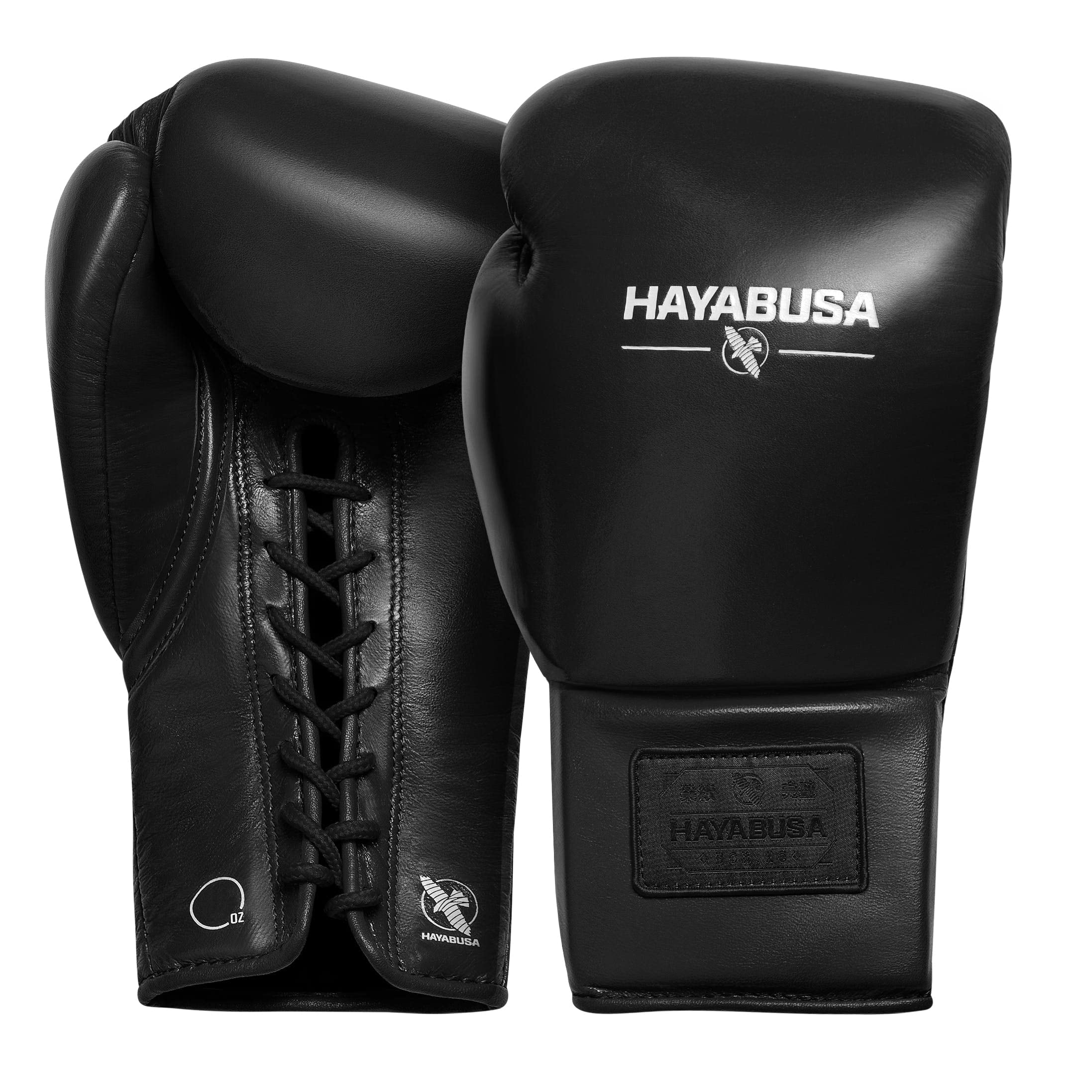 Hayabusa Pro Leather Lace-Up Boxing Gloves for Men & Women - Premium Training Gloves for Boxing, MMA, Kickboxing & Fitness Workouts