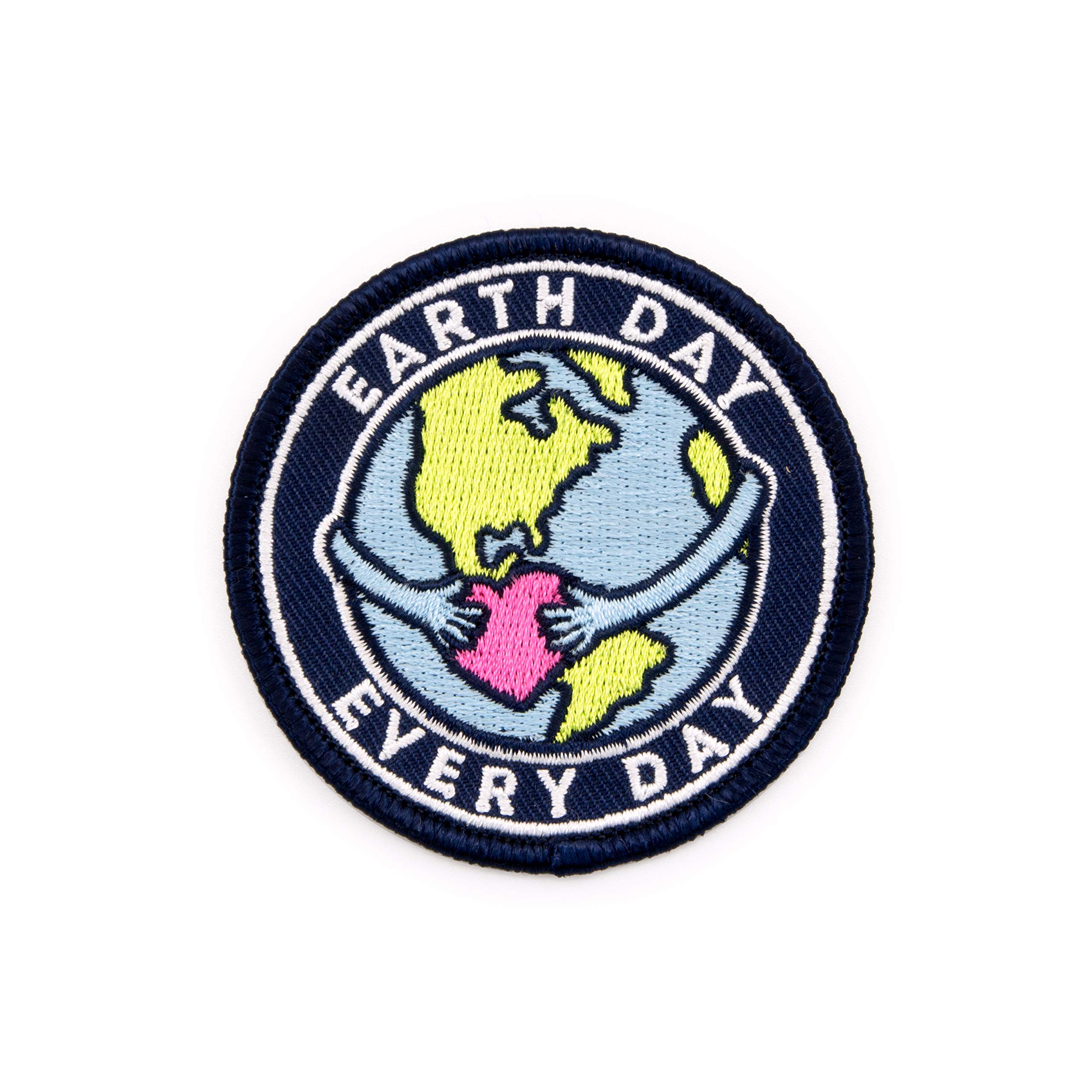 Eco-Friendly Earth Day Iron-On Patch - Winks For Days Embroidered Applique for Jackets, Bags & DIY Crafts | Sustainable Fashion Accessory
