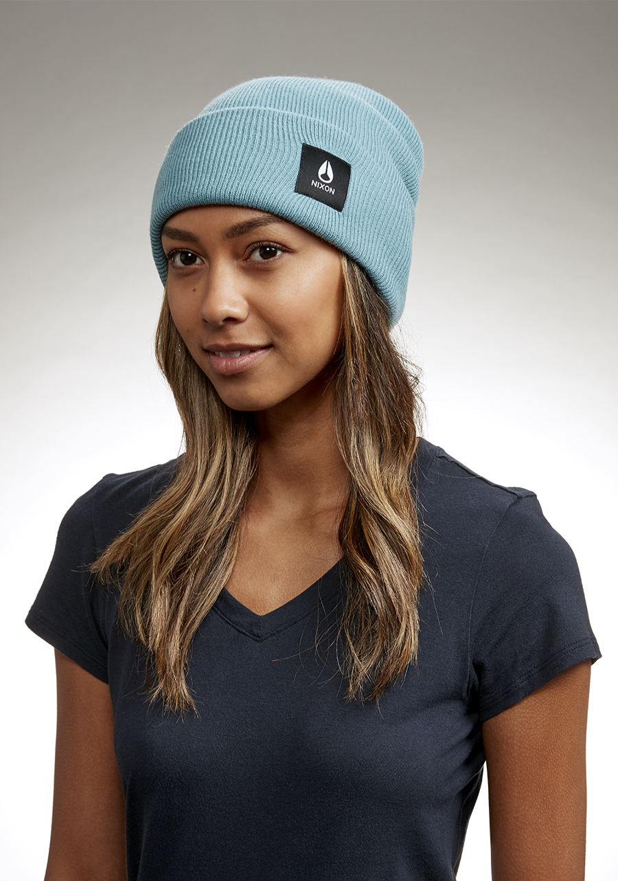 Light Blue Hume Beanie - Soft & Warm Winter Hat for Men & Women - Perfect for Skiing, Snowboarding & Outdoor Activities