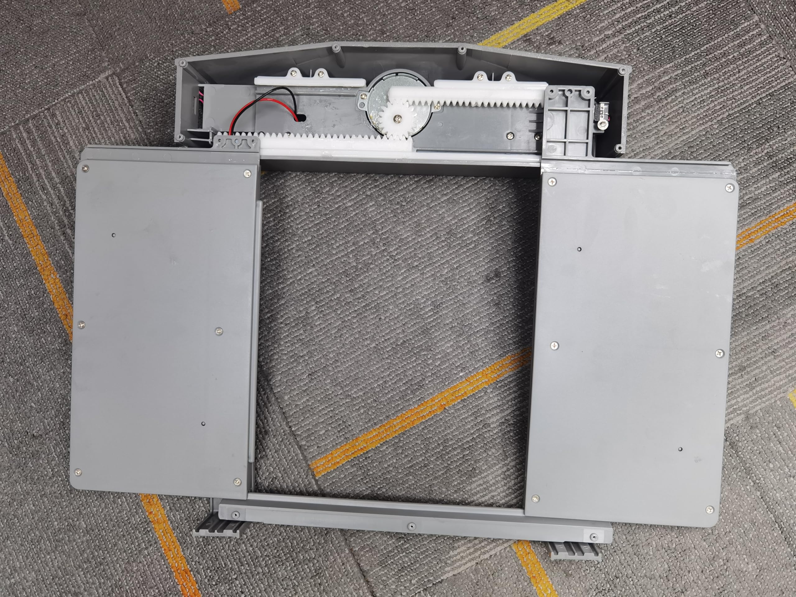Automatic Chicken Coop Door with 3 Modes - Manual, Timer & Light Sensor | Anti-Pinch Safety Design | Battery/DC Powered (Grey) | Perfect for Poultry Farming, Backyard Chicken Coops & Small Livestock Shelters
