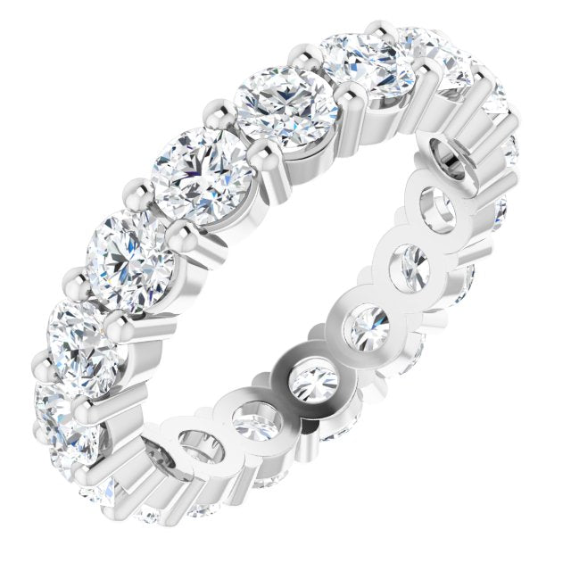 3.57 Carat Round Diamond Eternity Band for Women - Dazzling Wedding Ring, Anniversary Gift & Special Occasion Jewelry (Perfect for Proposals, Engagements and Milestone Celebrations)