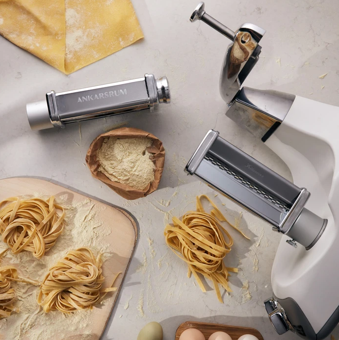 Ankarsrum Stand Mixer Pasta Attachment Set - Lasagne & Fettuccine Rollers for Homemade Italian Pasta | Perfect for KitchenAid Mixers | Ideal for Family Dinners & Italian Cooking Enthusiasts