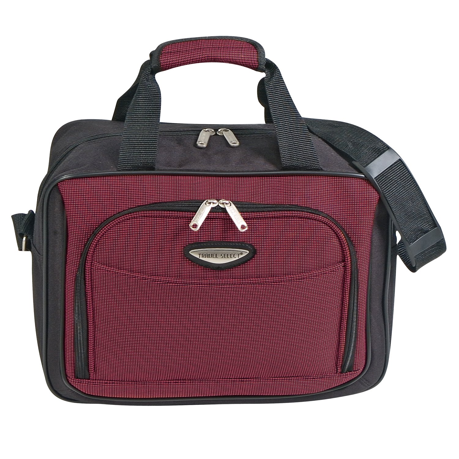 Travel Select Amsterdam Expandable Rolling Upright Luggage Set - Burgundy (8-Piece) | Durable Suitcase for Business Trips & Family Vacations