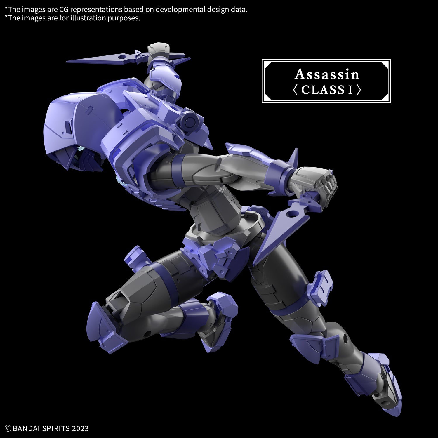 Bandai 30 Minutes Fantasy 30MF #09 1/144 Liber Assassin Model Kit - Anime Action Figure Building Set for Collectors & Hobbyists - Perfect for Display, Gifts & DIY Projects