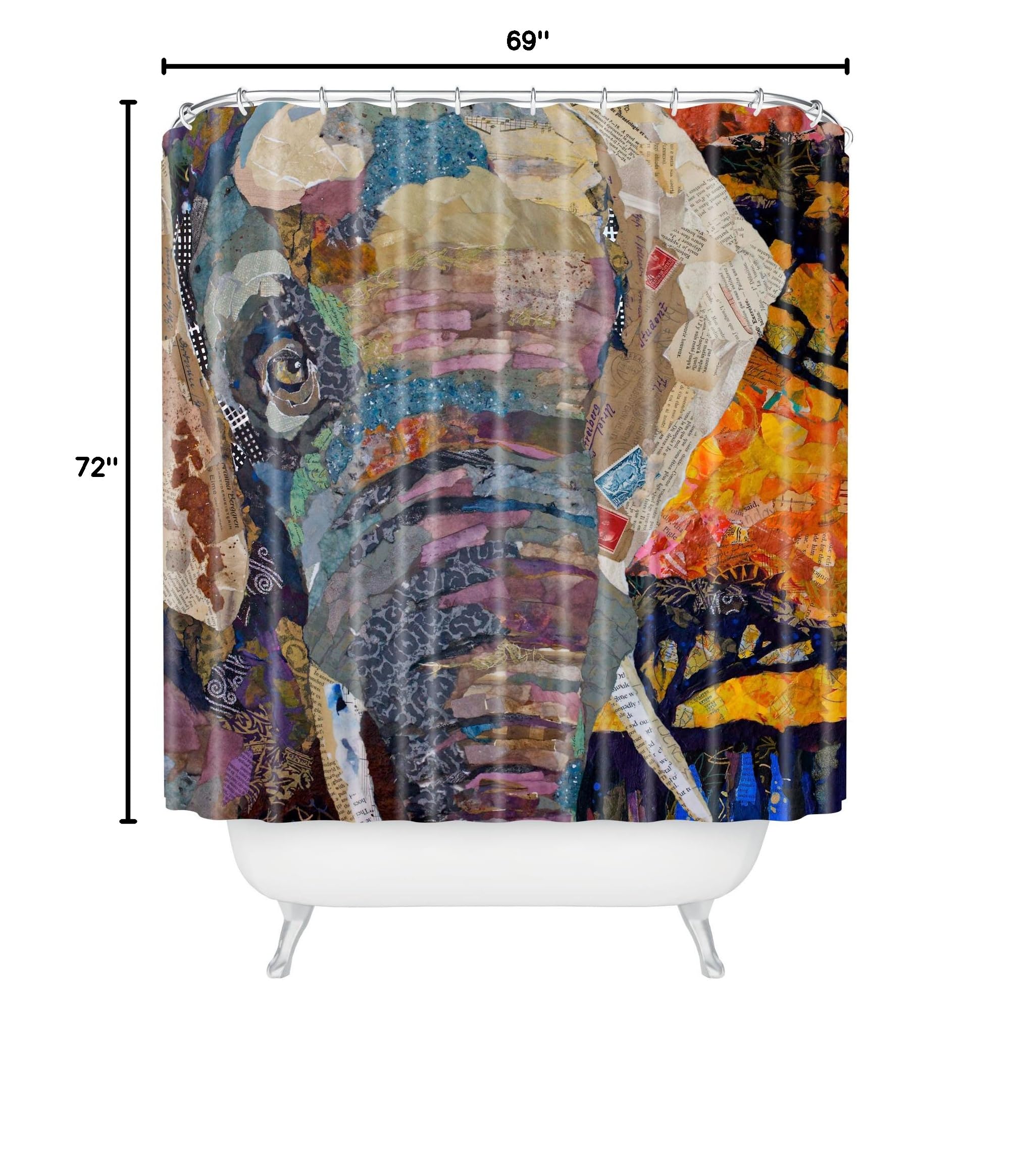 Deny Designs Elephant Shower Curtain - 69