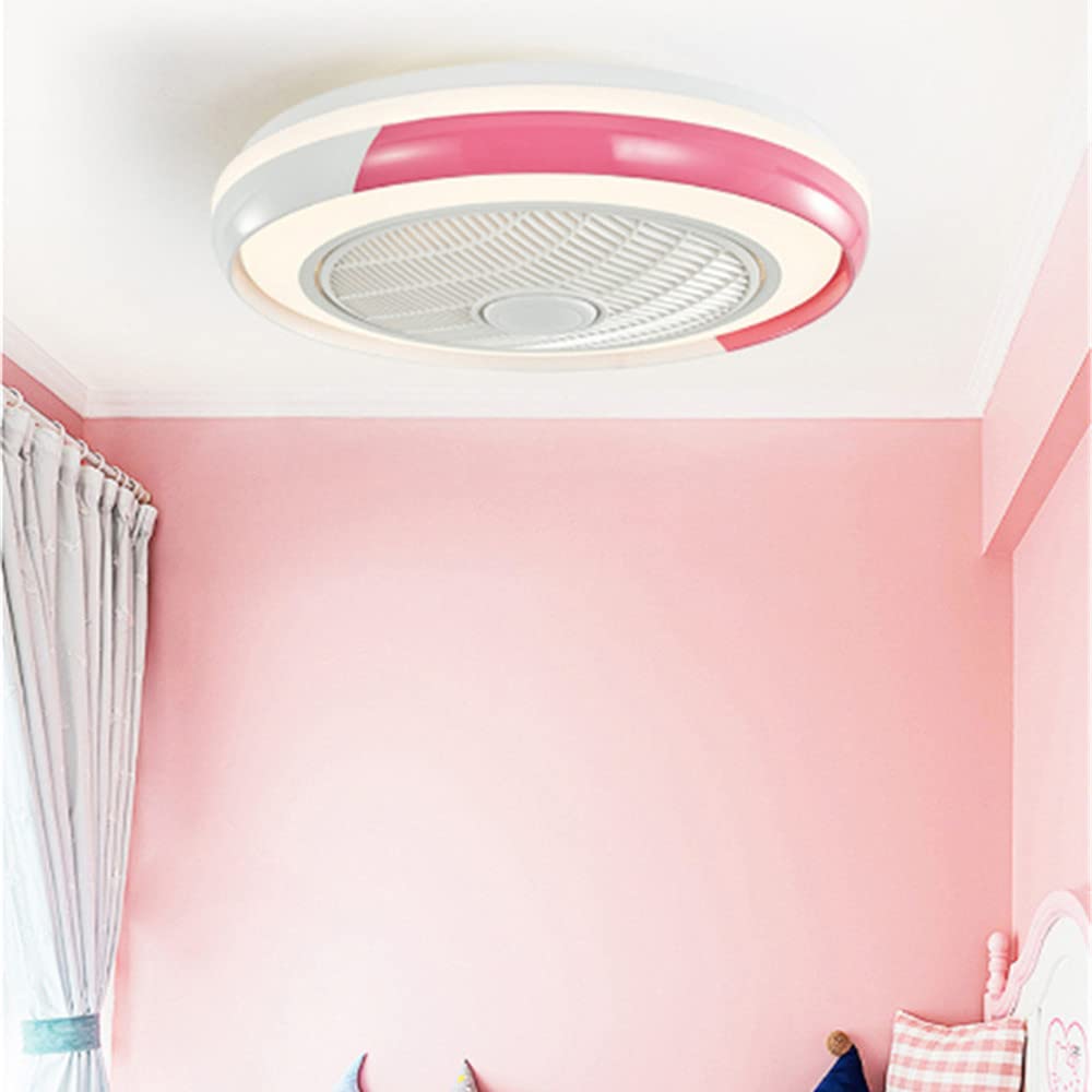 **Modern LED Ceiling Fan with RGB Color Changing & Dimmable Lighting - 64W Invisible Chandelier Fan for Bedroom, Living Room, and Dining Room - Energy-Efficient & Stylish Home Decor**