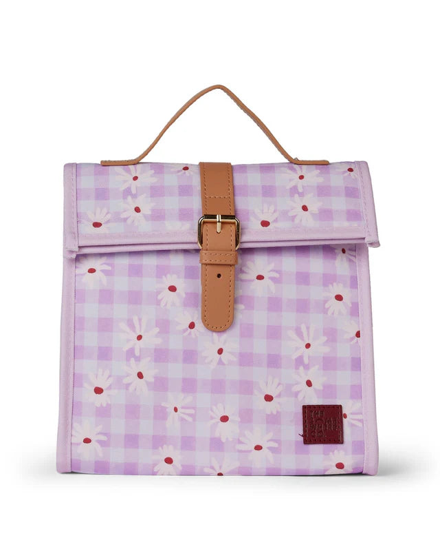 The Somewhere Co Daisy Fields Lunch Satchel - Stylish Insulated Tote Bag for Work, School & Picnics | Perfect for Women's Daily Commute & Outdoor Activities