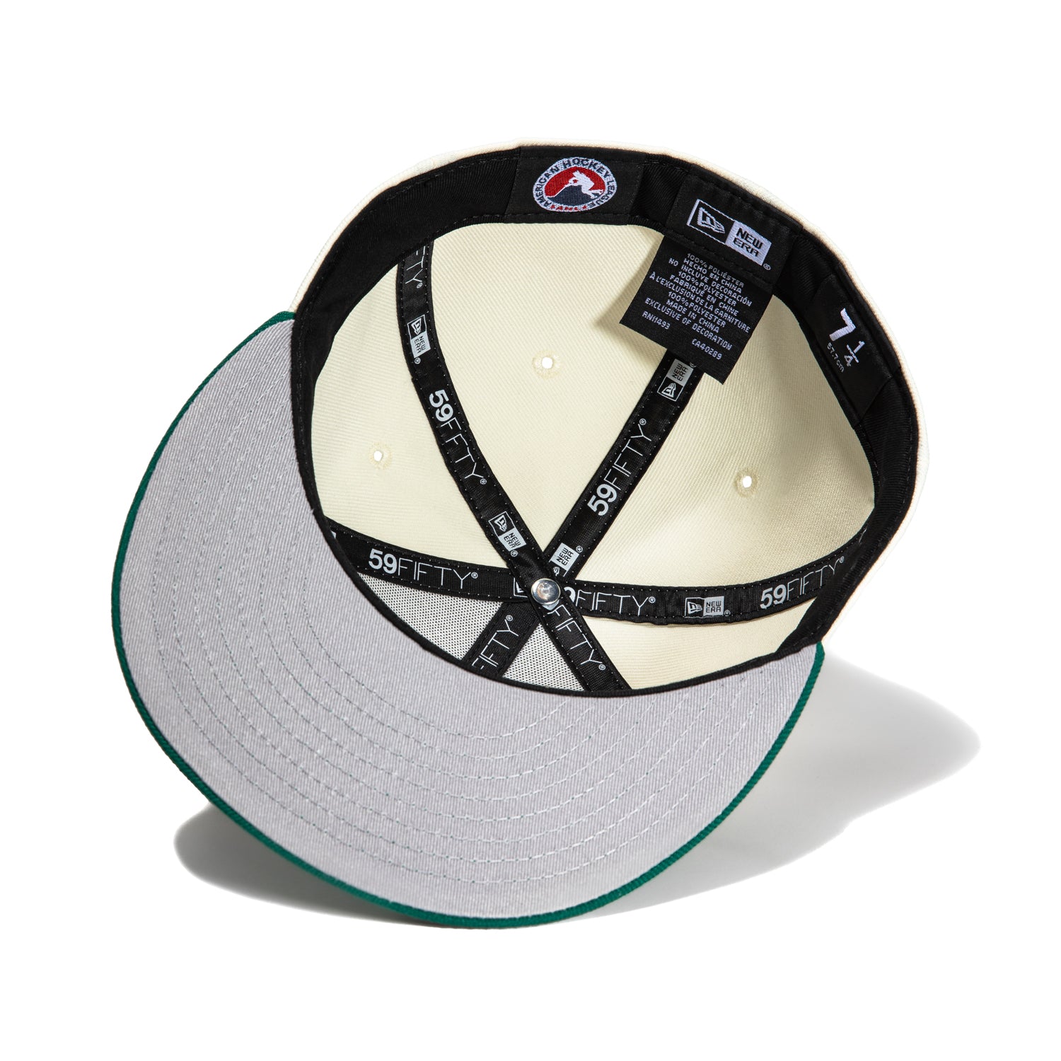New Era 59Fifty Tucson Roadrunners Inaugural Patch Alternate Hat - White & Green Snapback Baseball Cap for Men & Women | Perfect for Sports Fans, Game Day & Casual Wear