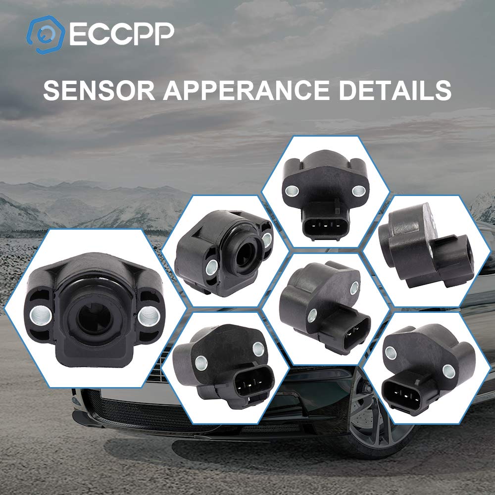 ECCPP Throttle Position Sensor Compatible with Dodge Dakota 1997-2001, Dodge Viper 1998-2002, Jeep Cherokee 1997-2000 & Grand Cherokee, Jeep TJ & Wrangler 1997-2001 - Replacement Part #4874371 - Perfect for Engine Performance & Fuel Efficiency