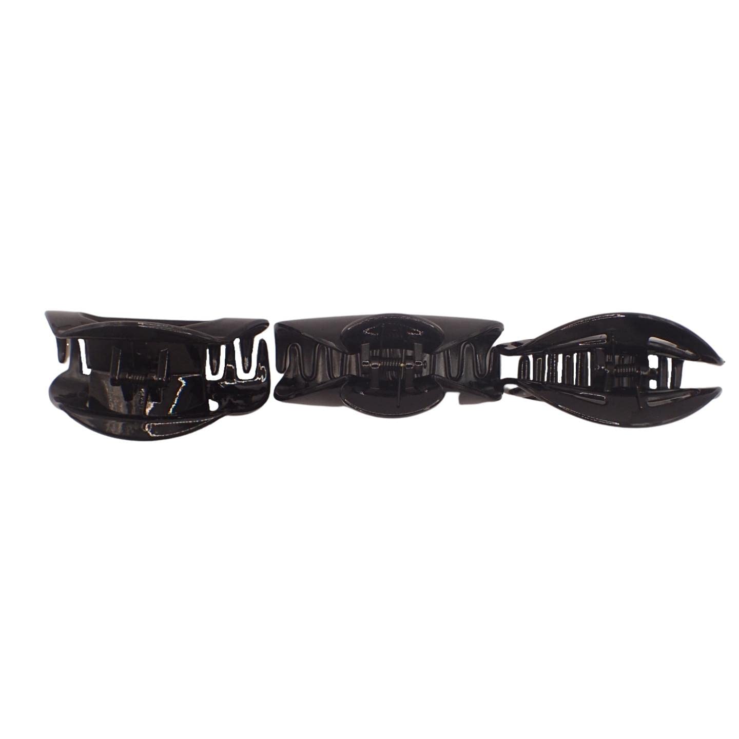 Trendy Women's Bulldog Hair Clips 3-Pack for All Hair Types - Perfect for Parties & Daily Use