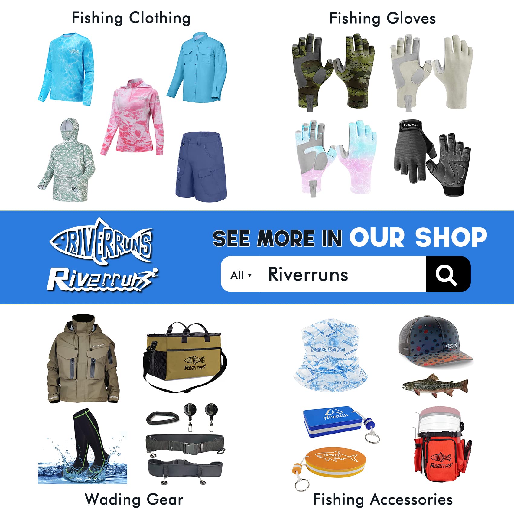 Riverruns Breathable Waterproof Fishing Wading Jacket - Lightweight Outdoor Fly Fishing Rain Coat for Men & Women - Perfect for Fly Fishing, Hiking, and Outdoor Adventures