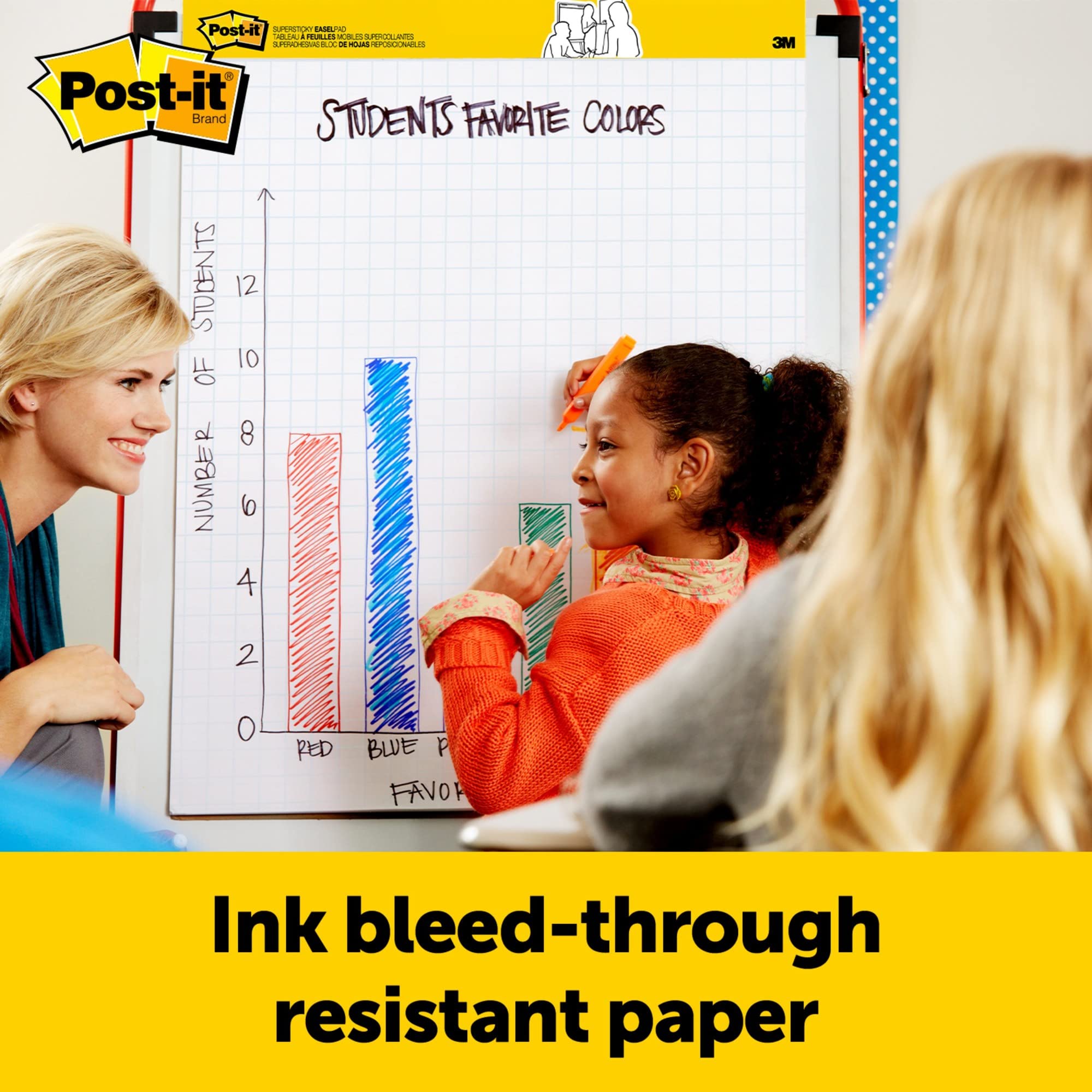 Post-it Super Sticky Easel Pad - 20x23 Inches, 1 Pad with 20 Sheets - Perfect for Virtual Teaching & Online Learning - White - Ideal for Classroom Presentations, Brainstorming Sessions & Home Office Organization