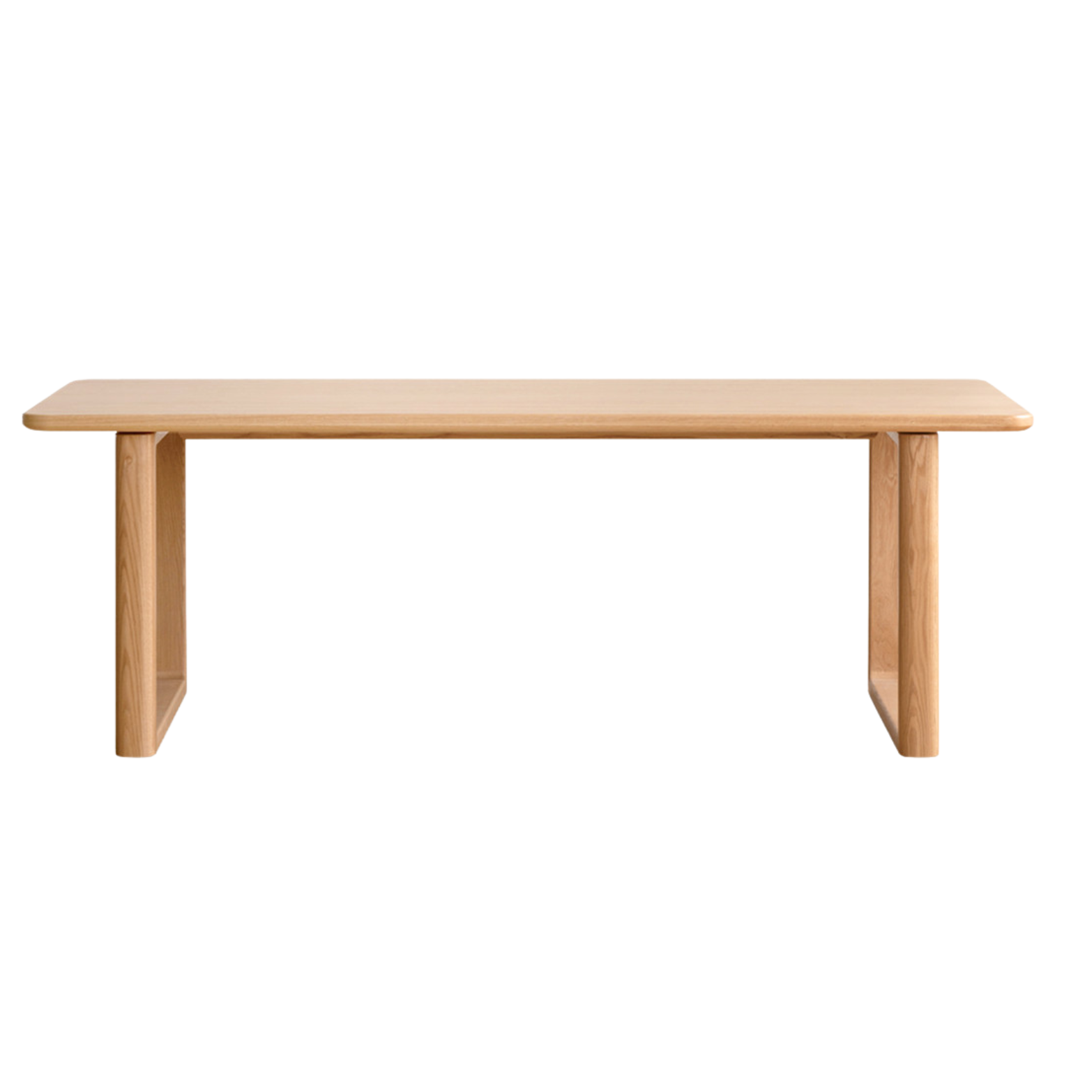 Solid Oak Wood Large Dining Table for 6-8 People - Rustic Farmhouse Style Perfect for Family Gatherings & Dinner Parties