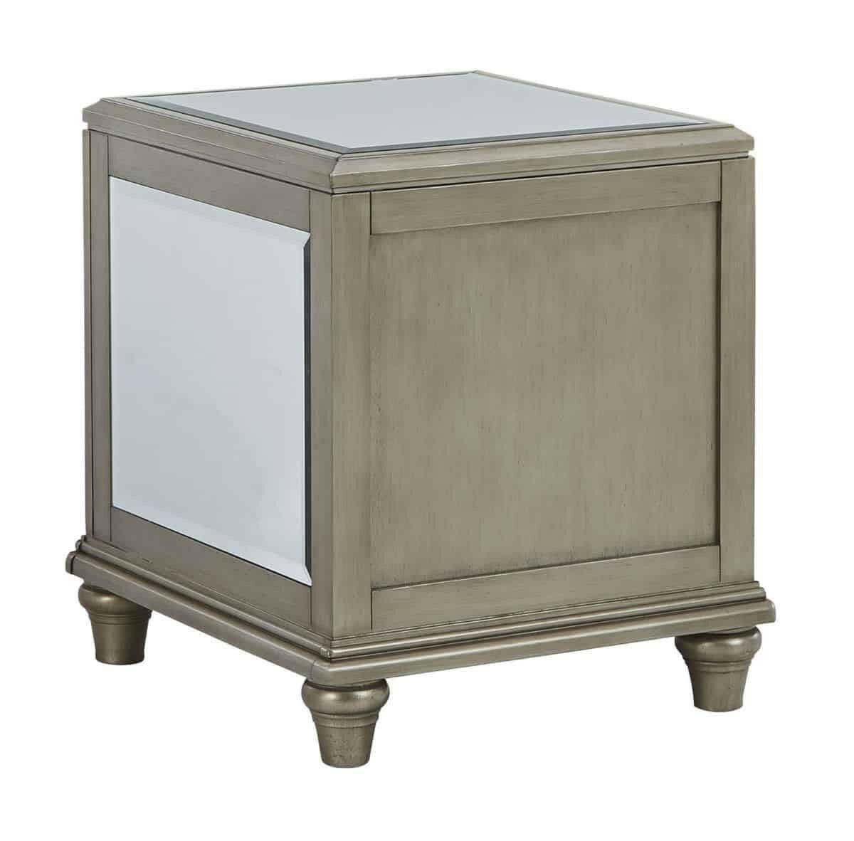 Chevanna End Table T942 - Modern Side Table with Storage Shelf for Living Room, Bedroom, or Office - Perfect for Small Spaces & Home Decor