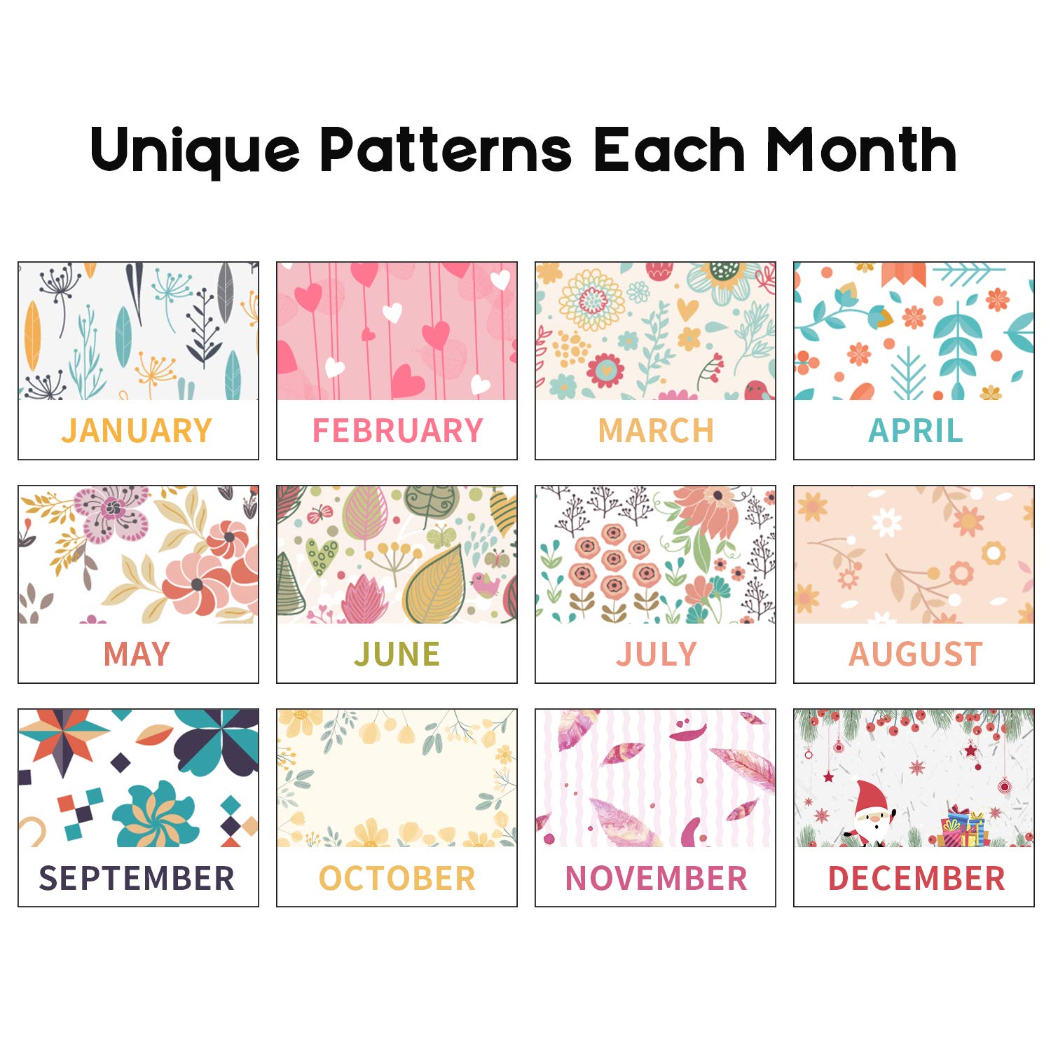 MOKANI 2025-2026 18-Month Large Wall Calendar with Plastic Cover - Jan 2025 to Jun 2026 - 17