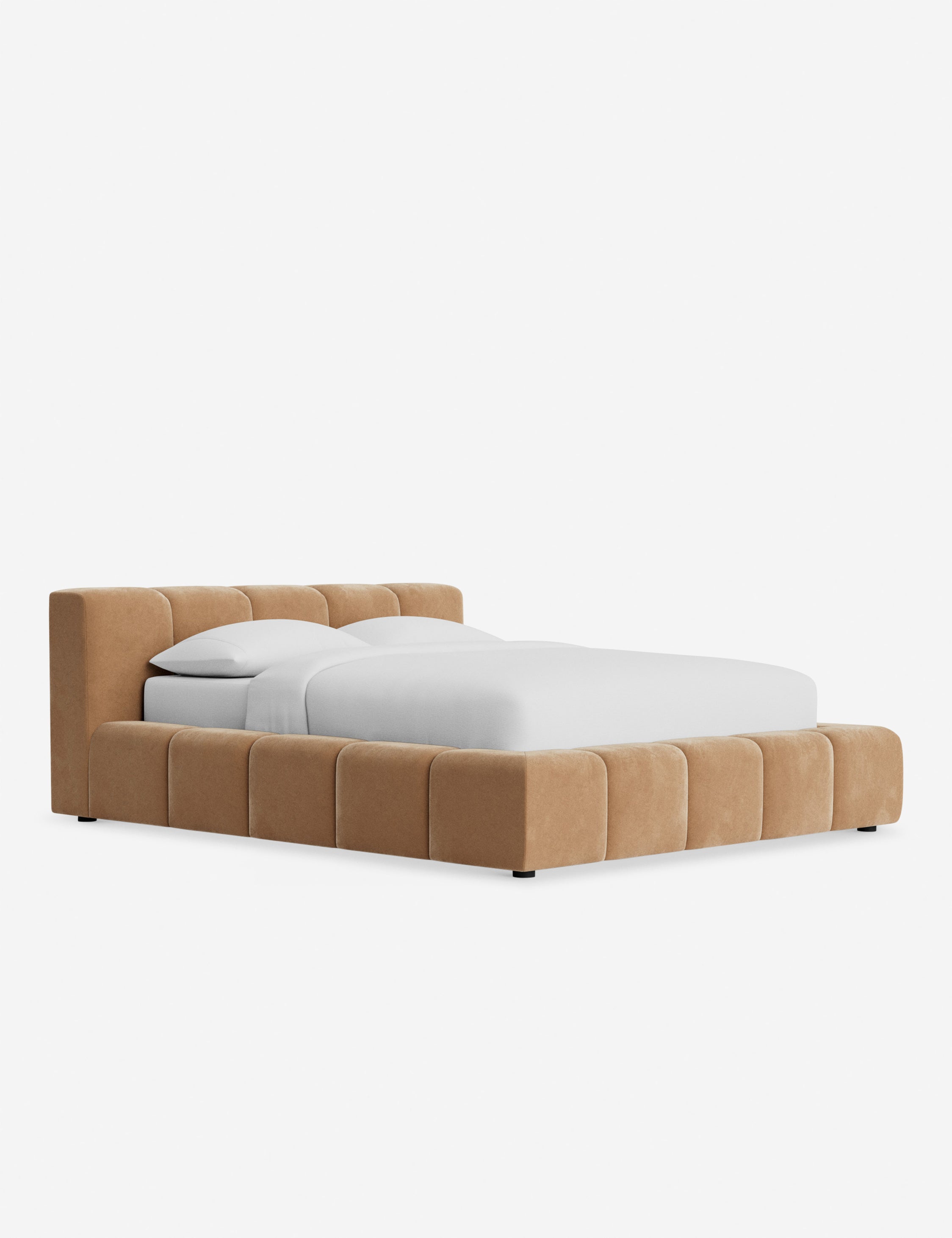 Cambry Platform Bed Frame - Modern Minimalist Wooden Bed with Headboard - Perfect for Bedroom, Guest Room & Small Spaces