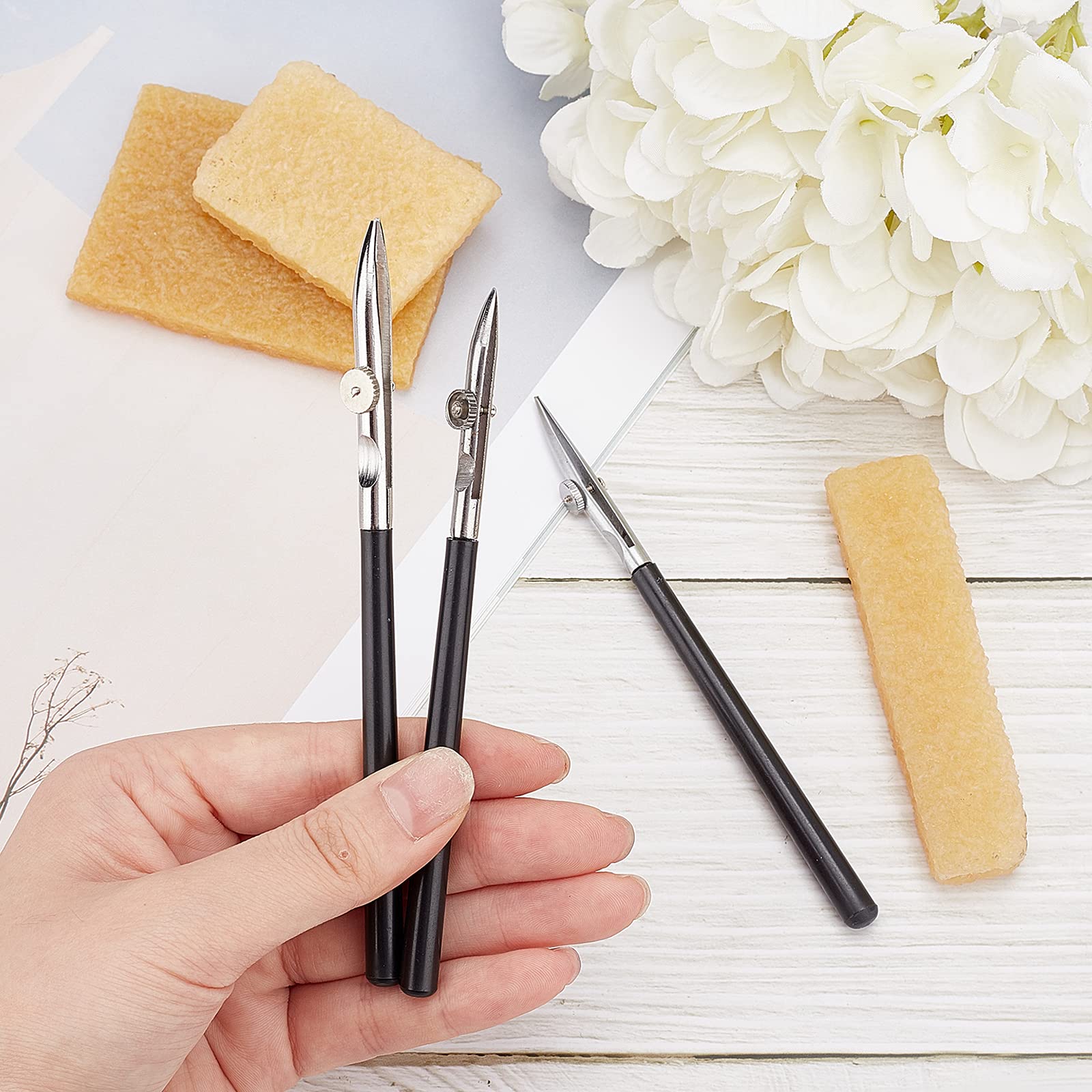 GORGECRAFT 6PCS Fine Line Art Ruling Pens - Adjustable Drawing Pen with Masking Fluid & Glue Residue Eraser for Artists - Perfect for Watercolor Painting, Calligraphy & Art Mounting
