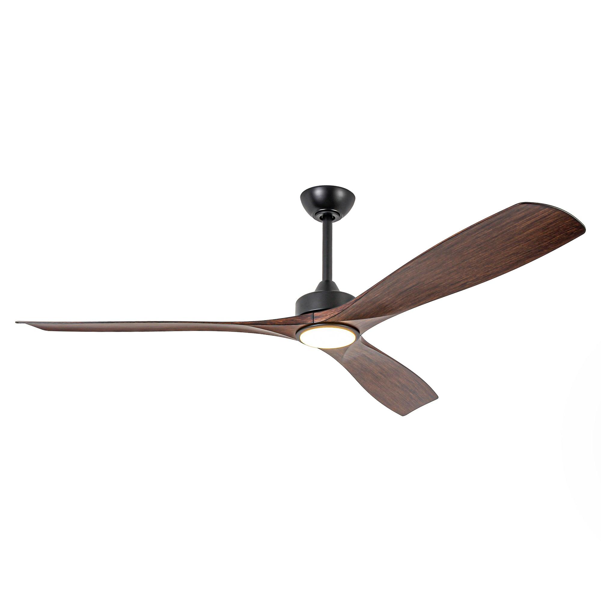 60 Inch Alexi DC Motor Modern Ceiling Fan with LED Light and Remote Control - Perfect for Living Room, Bedroom, and Office Spaces
