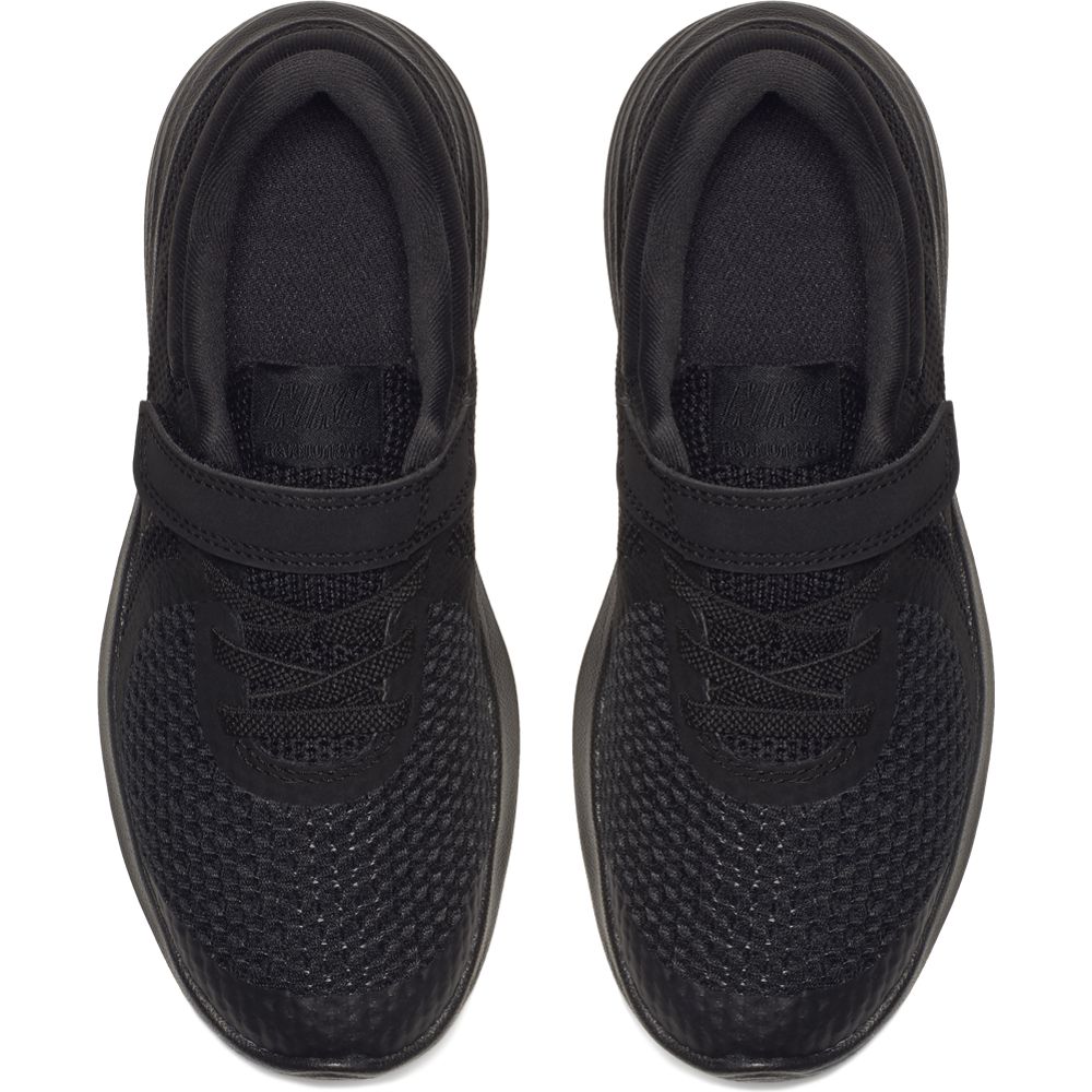 Nike Black/Black Revolution Kids' Sneakers - Lightweight & Comfortable for Running, School & Play | Boys & Girls Athletic Shoes