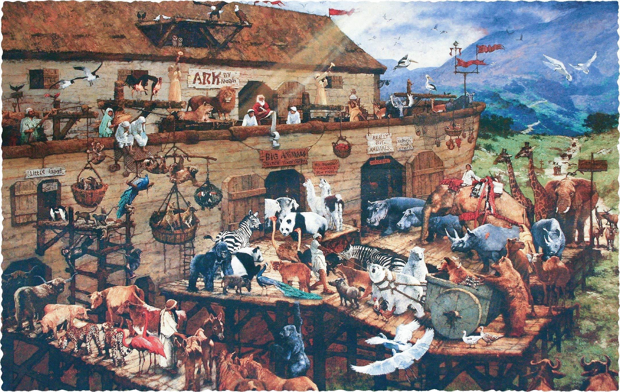 Premium Wooden Jigsaw Puzzle for Adults - Noah's Ark 560 Piece Unique Wooden Puzzle by Nautilus Puzzles | Challenging Brain Teaser & Stress Relief Activity | Perfect Gift for Puzzle Lovers & Home Decor