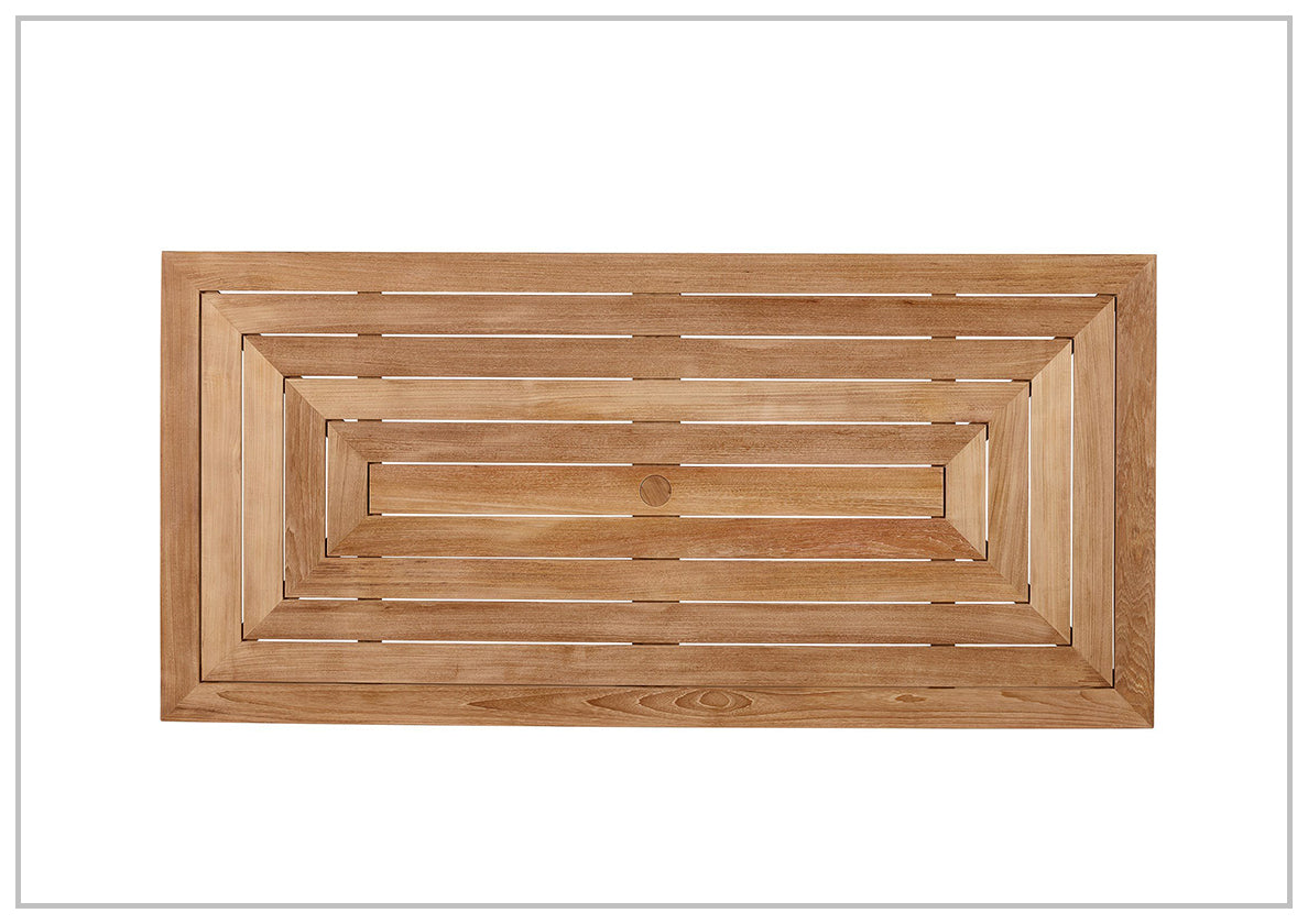 Chesapeake Outdoor Dining Table - Weather-Resistant Universal Furniture for Coastal Living - Perfect for Patio, Deck, and Backyard Entertaining