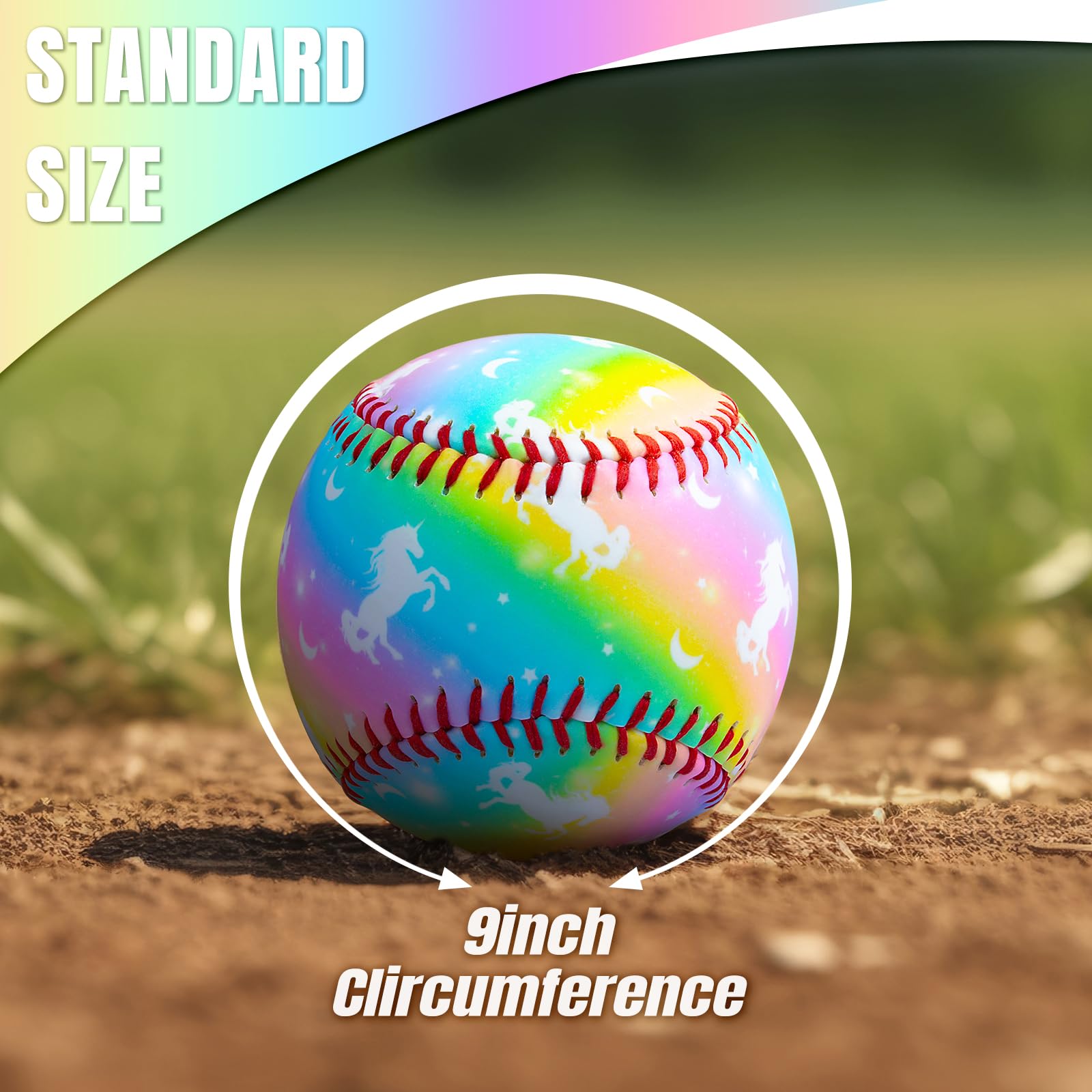 **9 Inch Standard Practice Baseball for Kids & Beginners - Safe Throwing, Catching & Batting - Perfect Baseball Gift for Girls & Boys - Ideal for T-Ball, Backyard Practice & Training Drills**