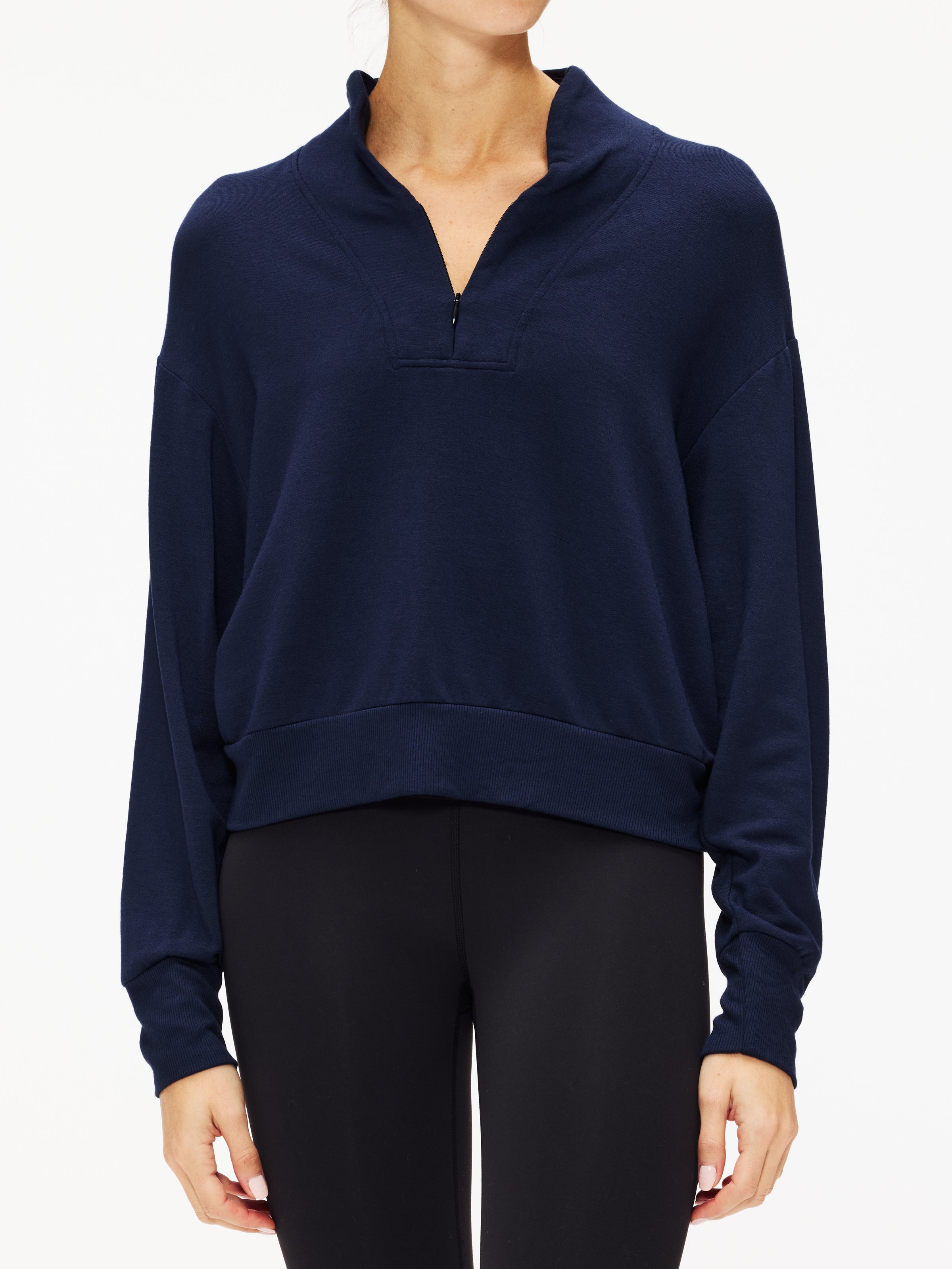 Splits59 Birdie Fleece 1/2 Zip Pullover - Women's Lightweight Fleece Jacket for Yoga, Running & Outdoor Activities