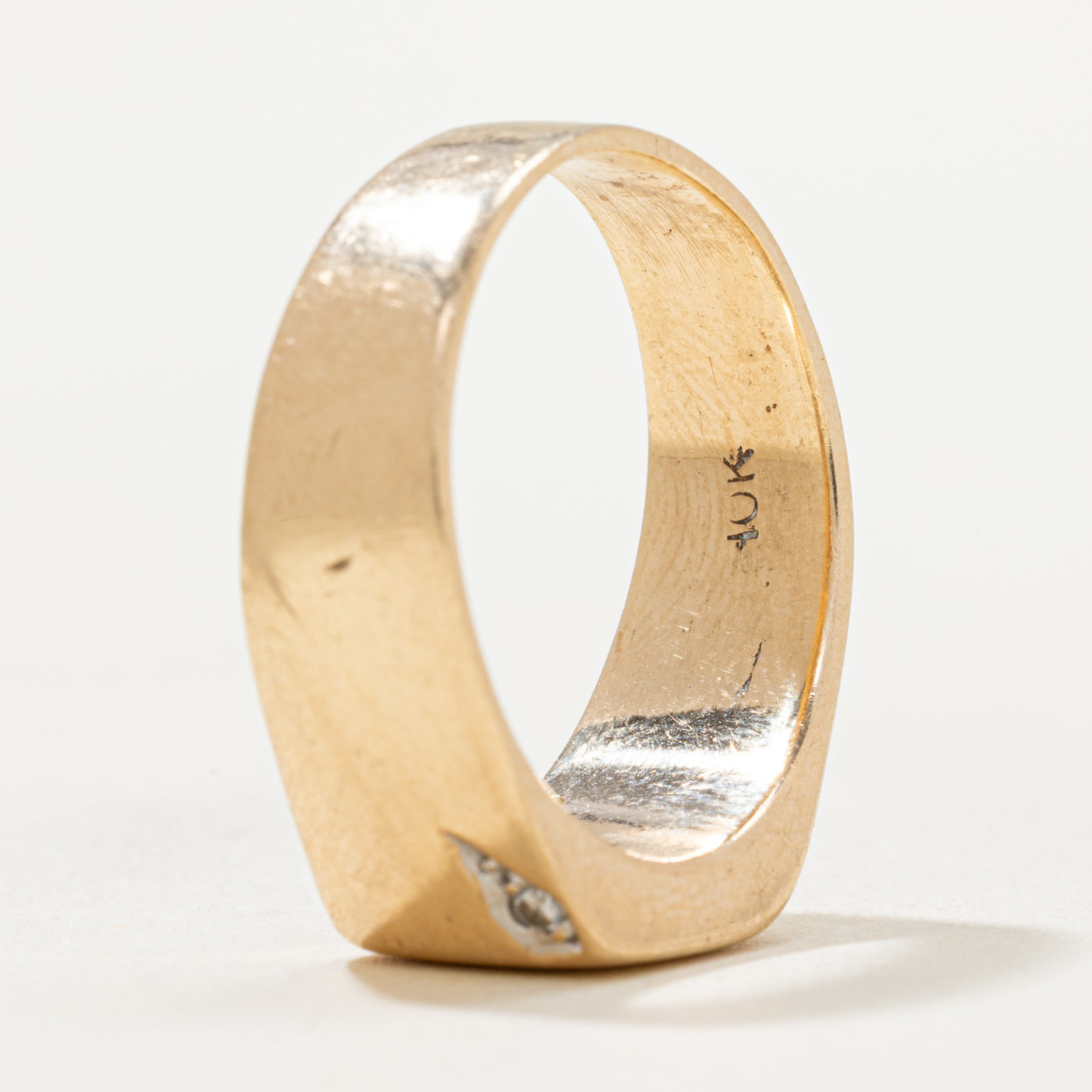 0.03ctw Two Stone Diamond Signet Ring for Men - Size 10.5 | Elegant Wedding Band, Anniversary Gift & Everyday Jewelry for Stylish Gentlemen