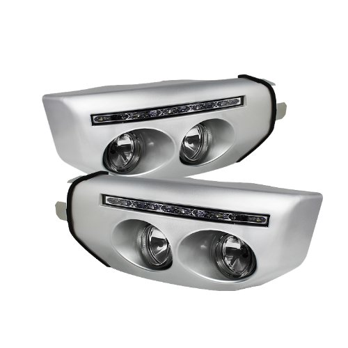 Xtune LED Fog Lights with Daytime Running Lights for Toyota FJ Cruiser - Clear Lens for Off-Road & Night Driving Safety