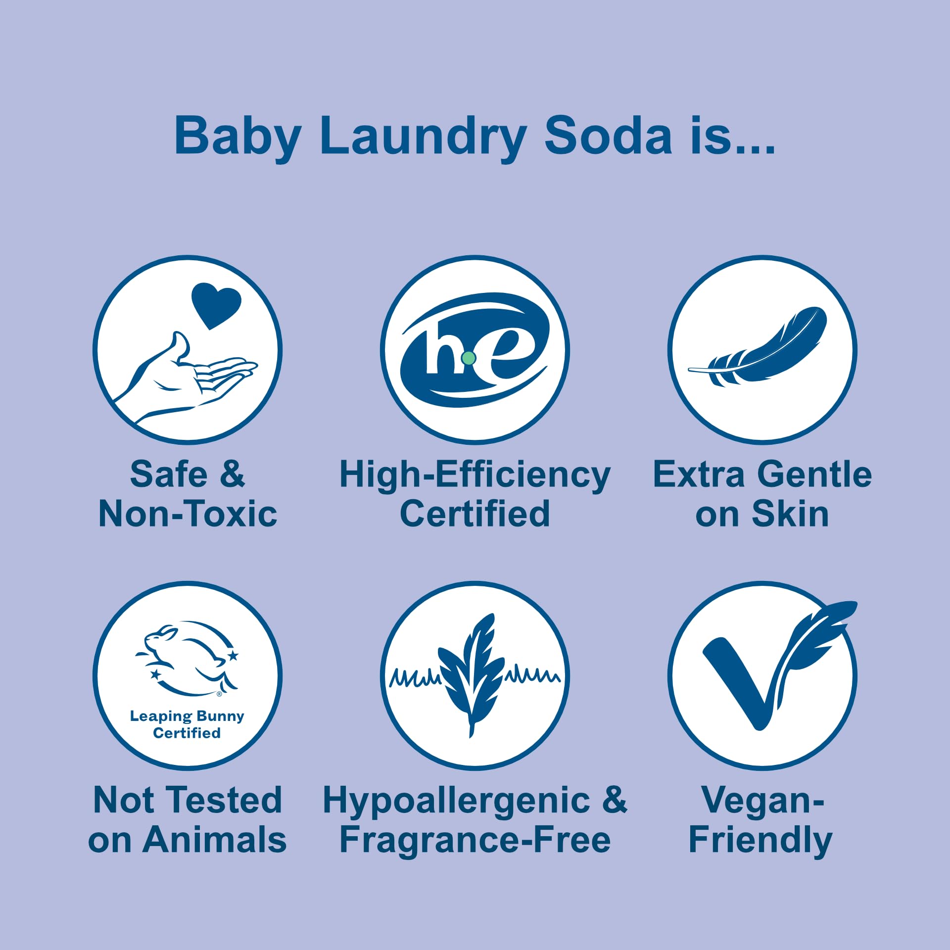 Nellie's Baby Laundry Soda - Hypoallergenic Powdered Laundry Detergent for Babies & Sensitive Skin - 1,110 Loads | Gentle on Newborn Clothes, Diapers & Delicate Fabrics