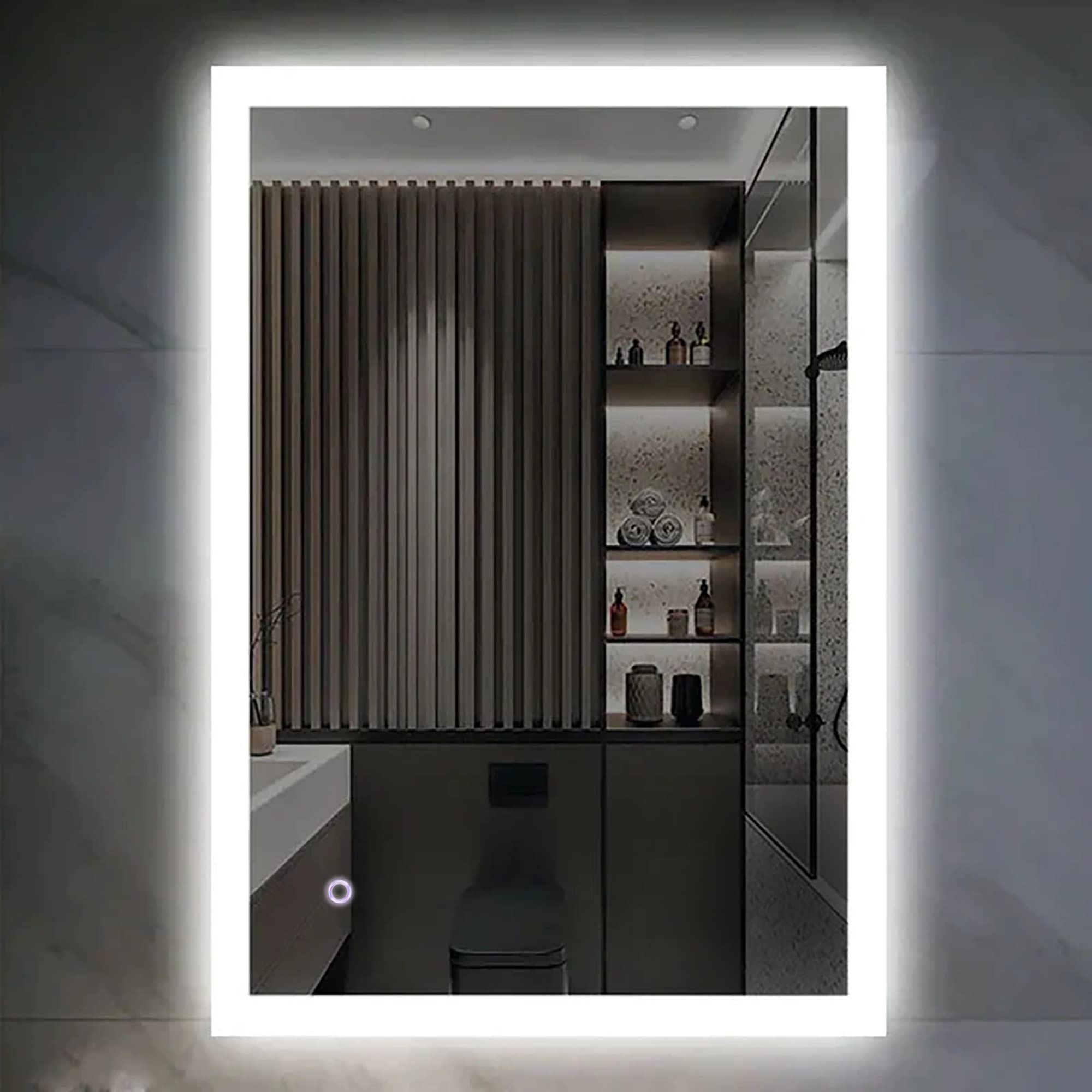 LEDMyplace 24 x 36 Inch Anti-Fog LED Bathroom Vanity Mirror - 3000K-6000K Adjustable Color Temperature, 90+ CRI, Touch Control, Horizontal/Vertical Mounting - Perfect for Makeup, Shaving & Home Decor