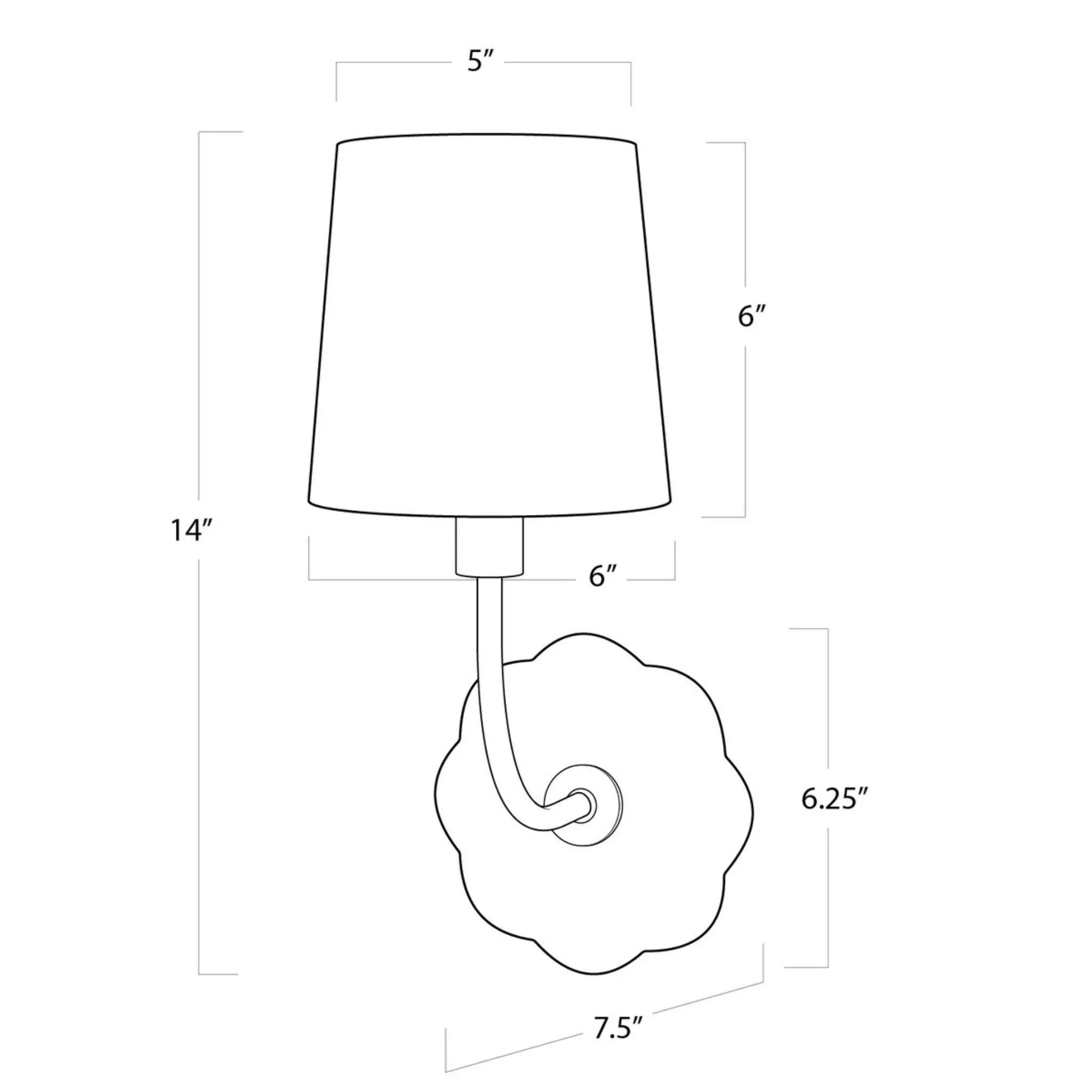 Camilla Bent Arm Sconce - Modern Wall Light Fixture for Living Room, Bedroom & Hallway | Adjustable Swing Arm Design | Matte Black Finish