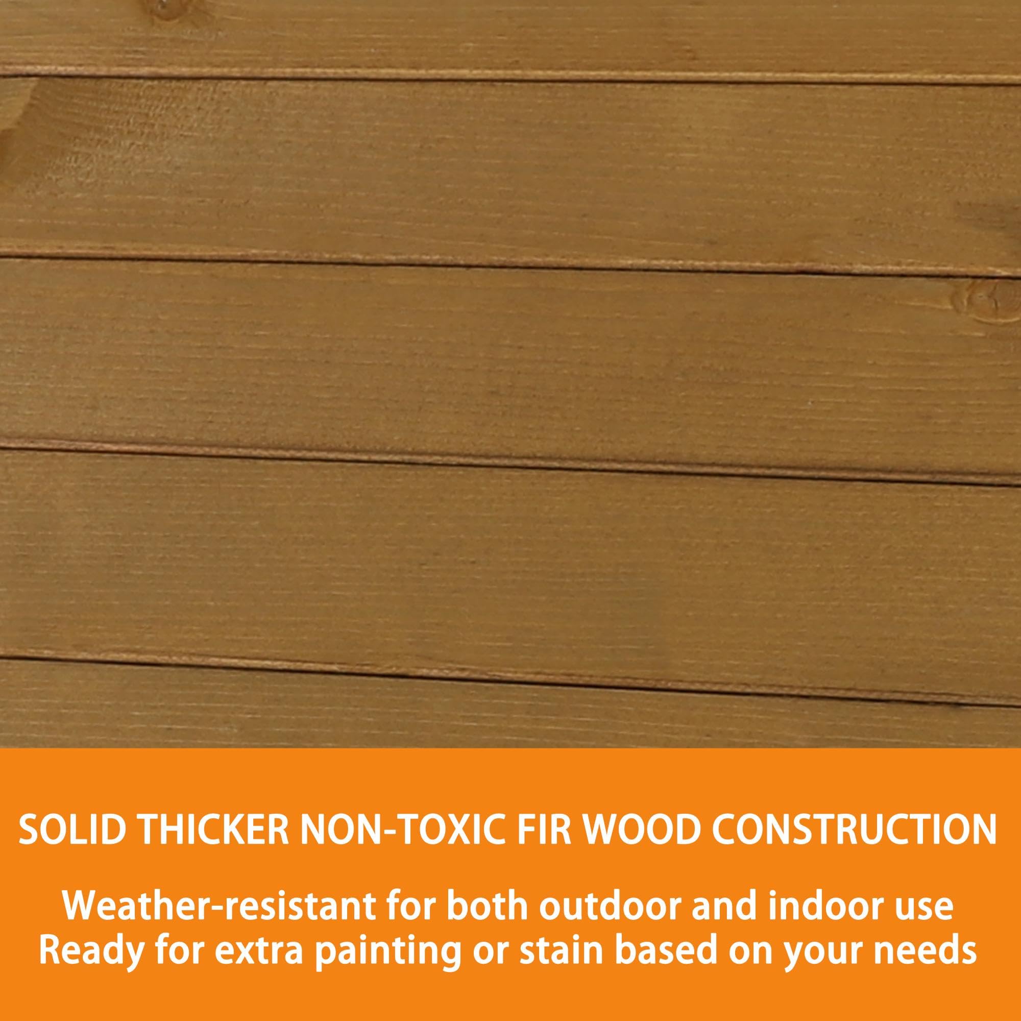 Outdoor Wood Potting Bench with Removable Stainless Steel Sink - Garden Workstation with Shelves, Drawers & Hooks - Perfect for Planting, Gardening & Outdoor DIY Projects - Natural Wood Finish