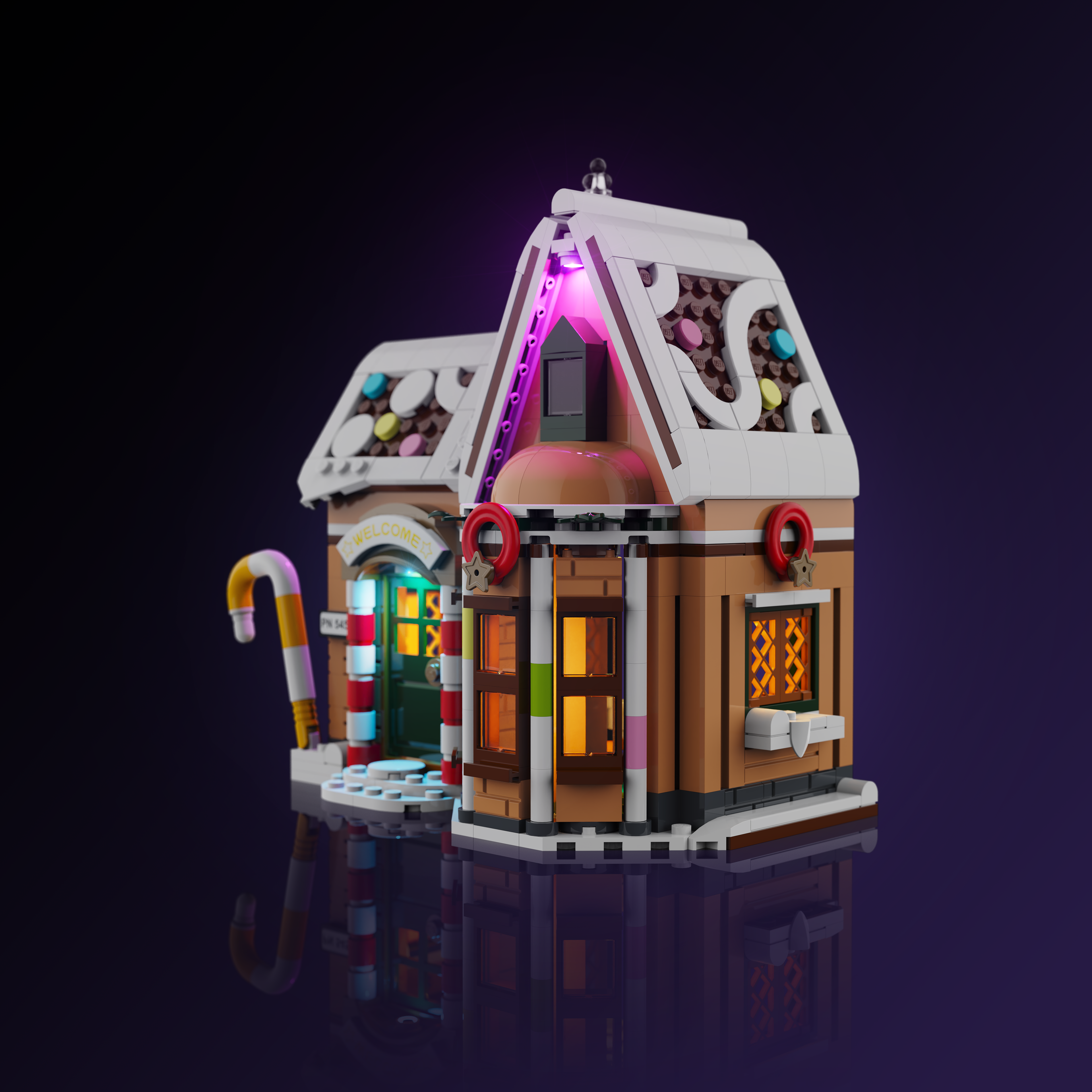 LMB Creations DIY Gingerbread House Kit #10003 - Holiday Baking & Christmas Decor for Family Fun