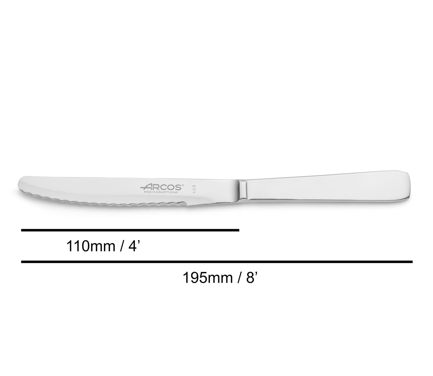 Arcos 460100 Premium Stainless Steel Dessert Knife - 11cm (4.33