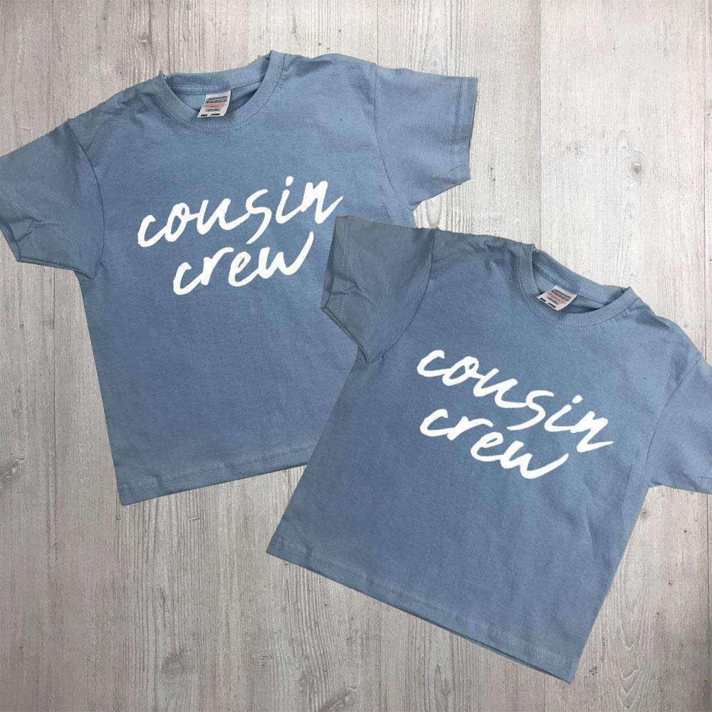 Cousin Crew Script Tees 00 (MRK X) - Trendy Graphic T-Shirts for Men & Women - Perfect for Casual Wear, Street Style & Matching Outfits
