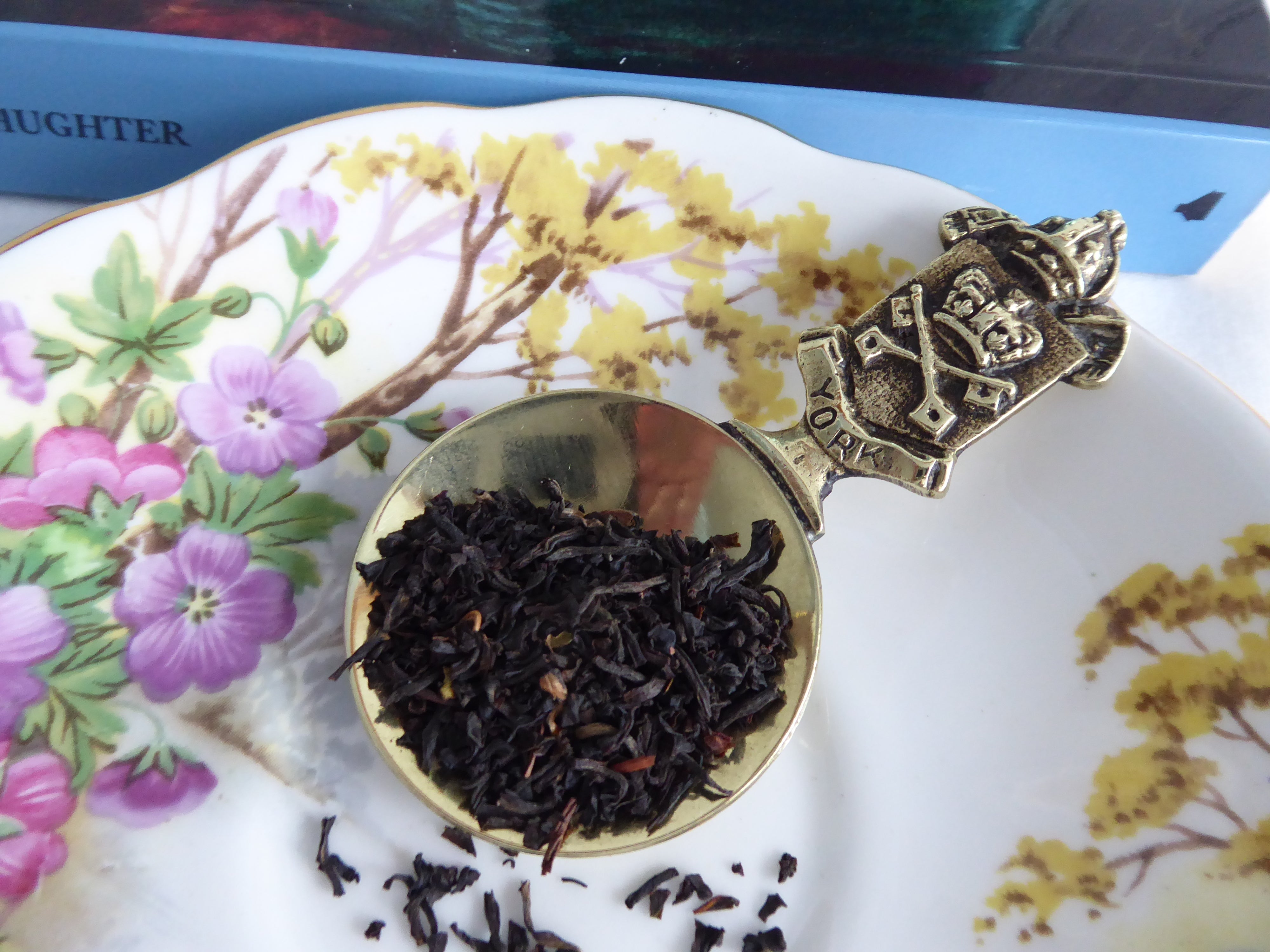 Antique Victorian Brass Tea Caddy Spoon - York Crossed Keys & Mitre Design 1890s Souvenir - Perfect for Tea Ceremonies, Collectors & Home Decor