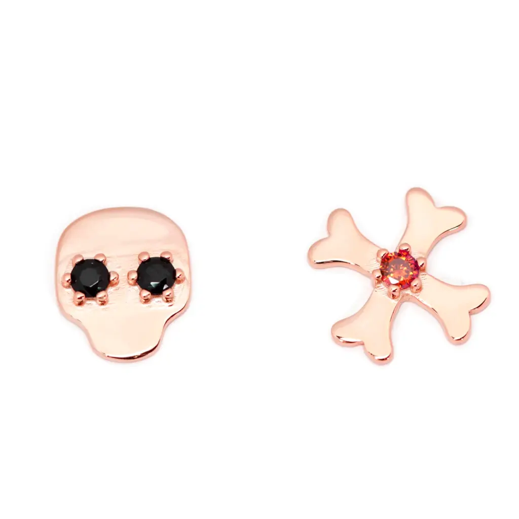 Gothic Necromancer Skull Earrings for Women - Dark Fantasy Jewelry for Halloween, Cosplay, and Witchy Aesthetic