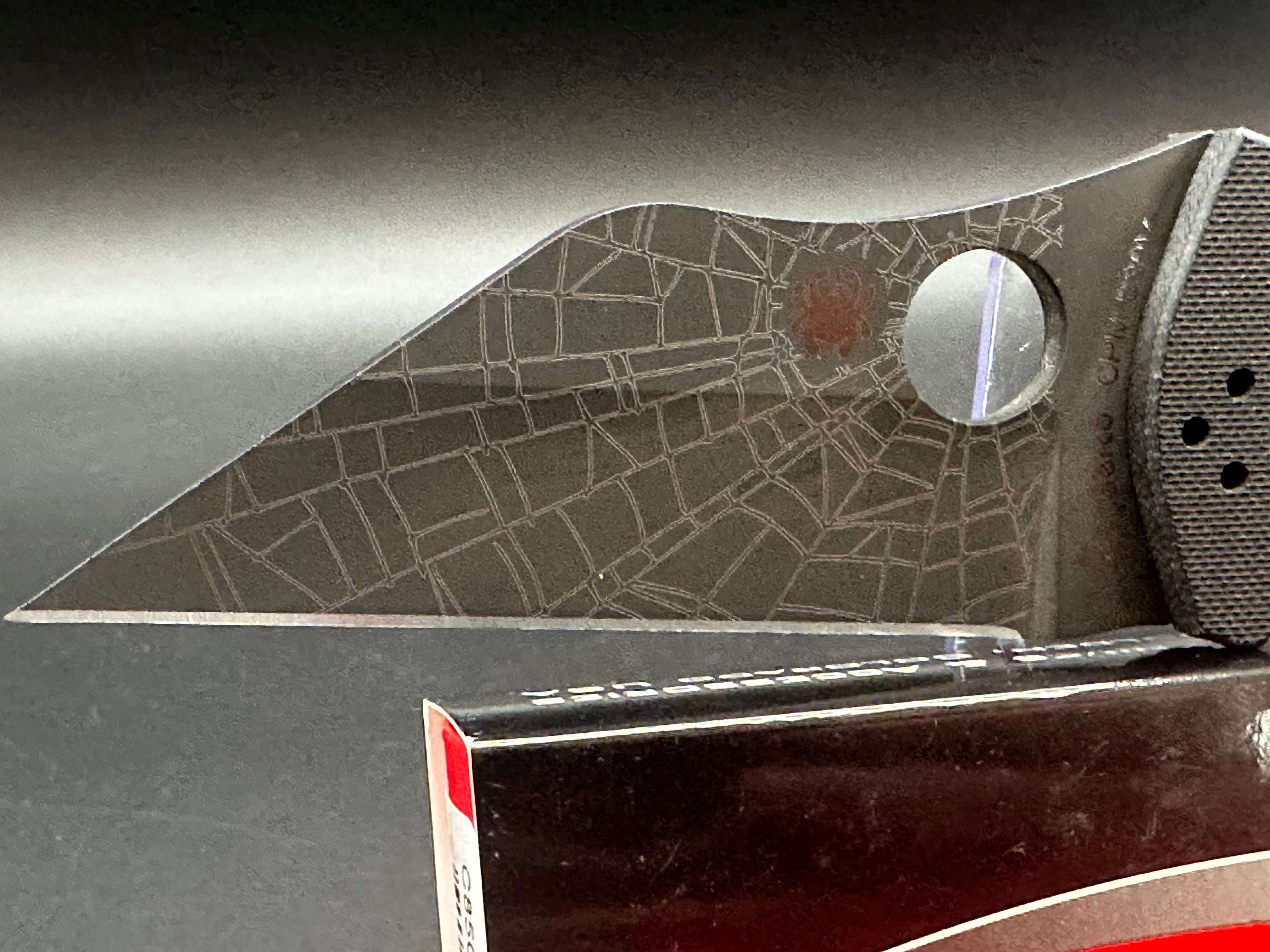 Spyderco Yojimbo 2 Folding Knife - Black G-10 Handle with Lynch NW Custom Laser Engraved Spider Web Blade | EDC, Tactical, Outdoor Survival & Everyday Carry Pocket Knife