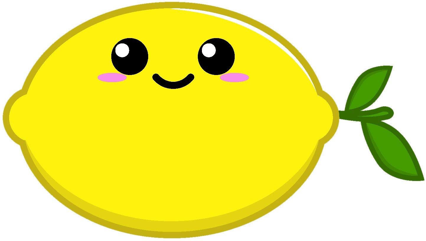 Cute Kawaii Anime Lemon Fruit Cartoon Emoji Vinyl Magnet - 4