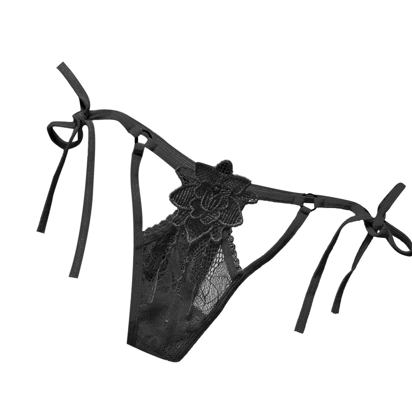 Sexy Lace Underwear for Women - Breathable See-Through Thongs & Briefs - Plus Size Lingerie by Hell Bunny - Perfect for Date Night, Boudoir & Sensual Moments