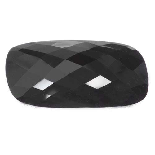 Natural Black Hematite Cabochon - Wholesale 14x10mm, 20x15mm, 22x16mm, 25x18mm Long Cushion Checkerboard Cut - High Quality Calibrated Gemstones for Jewelry Making, Wire Wrapping & Crystal Healing