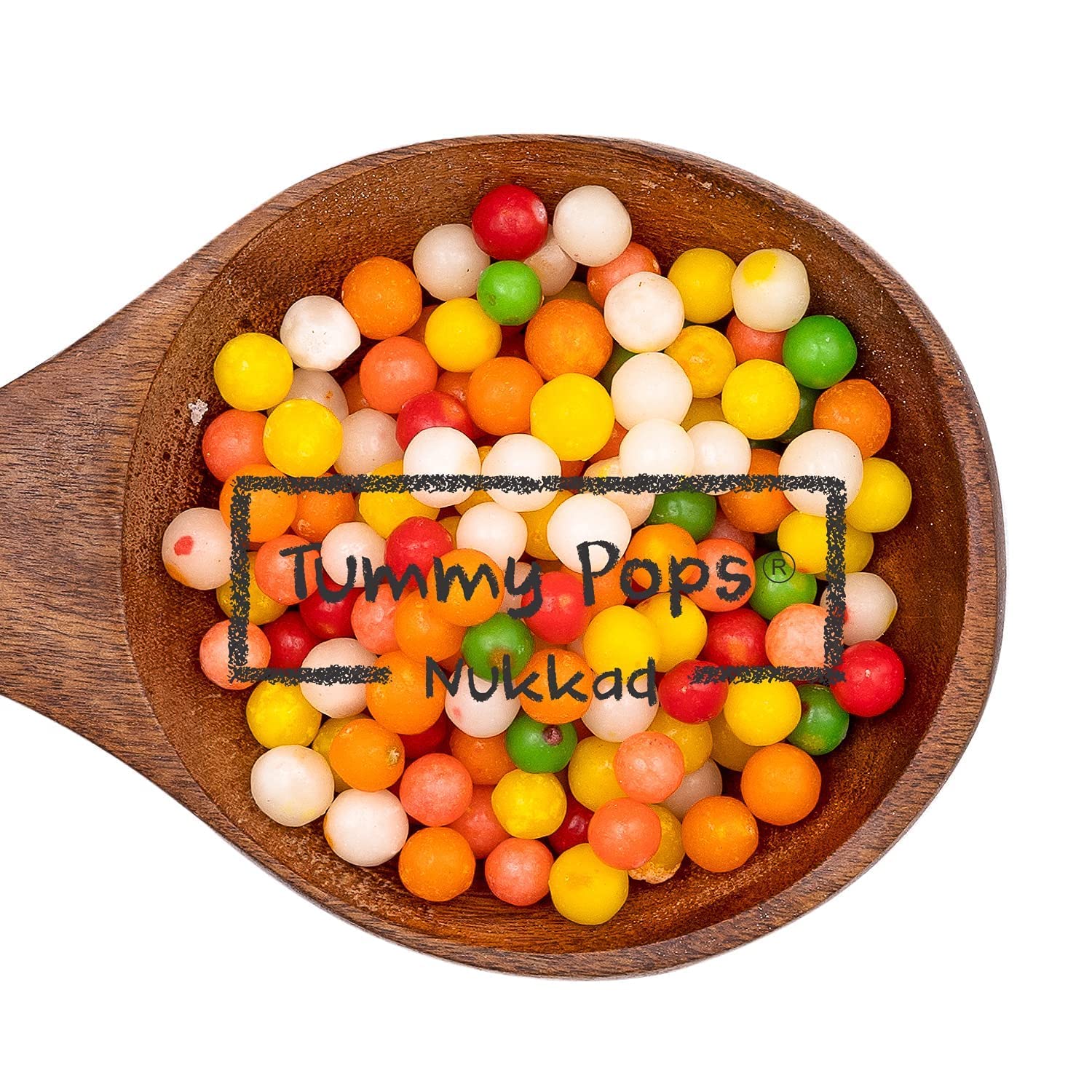 Tummy Pops Mixed Fruit Candy Balls - 300g Jar | Delicious Fruit-Flavored Hard Candy | Perfect for Parties, Gifts & Snacking