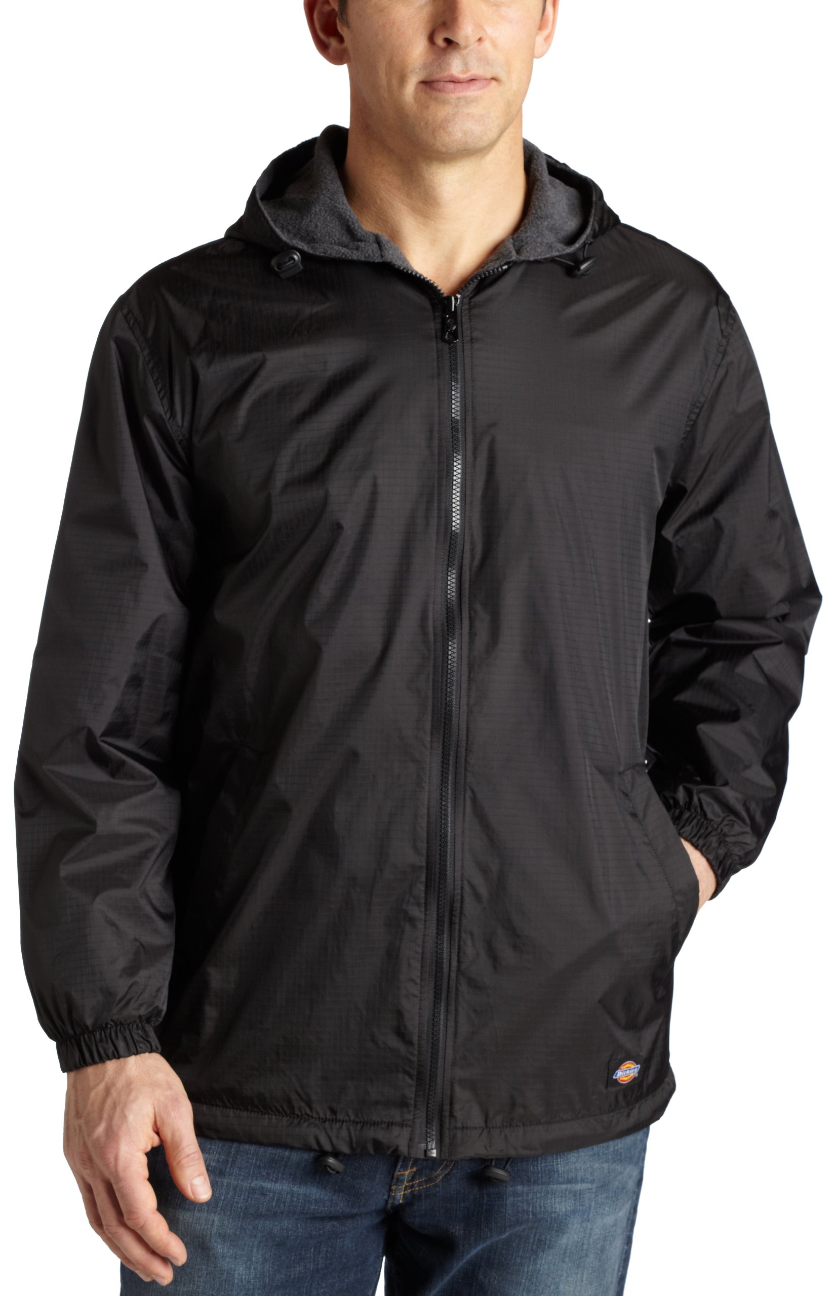 Dickies Men's Fleece Lined Hooded Jacket - Warm Winter Work Jacket for Outdoor Activities & Casual Wear