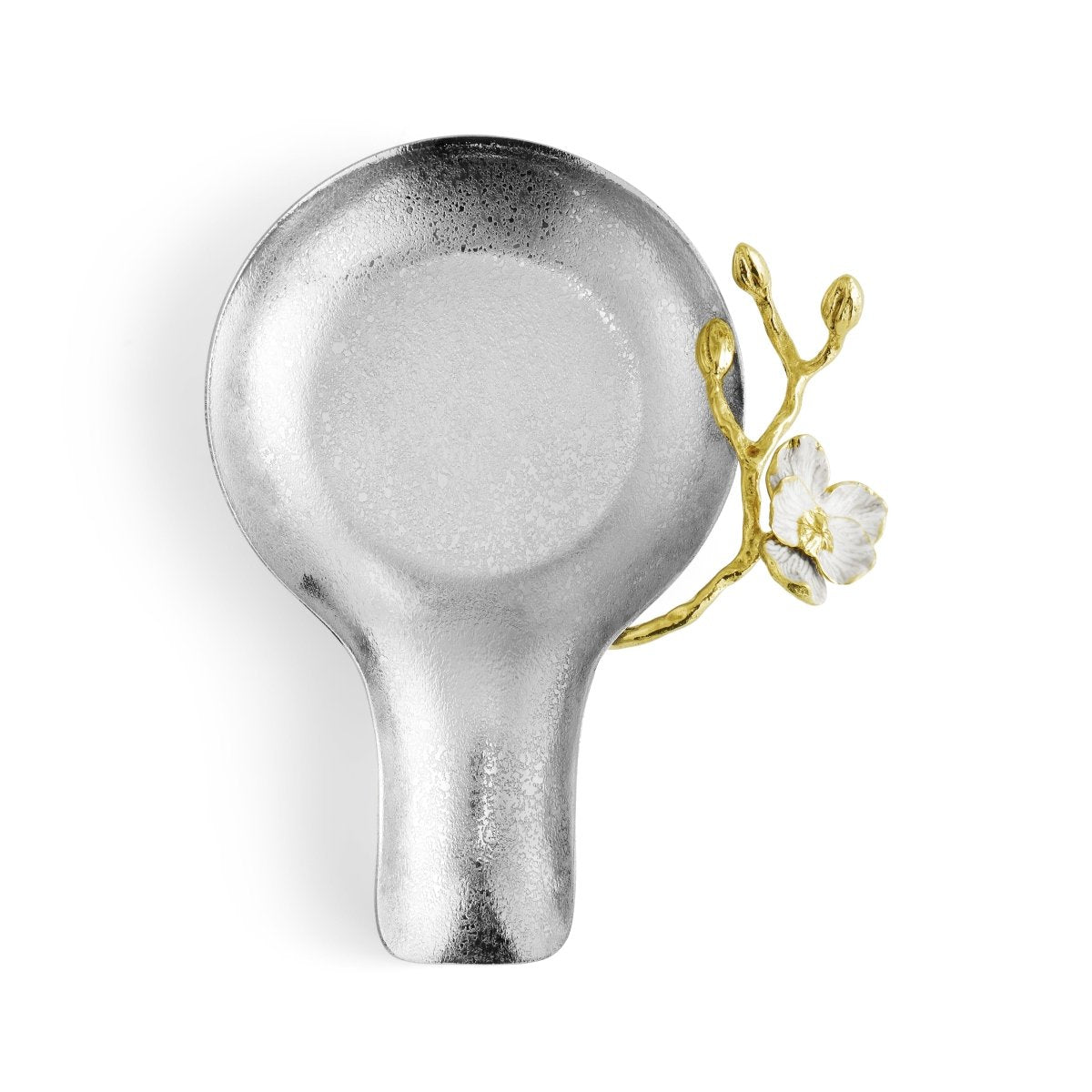 Orchid Spoon Rest - Elegant Ceramic Spoon Holder for Kitchen Countertop, Perfect for Cooking, Serving, and Dining Decor