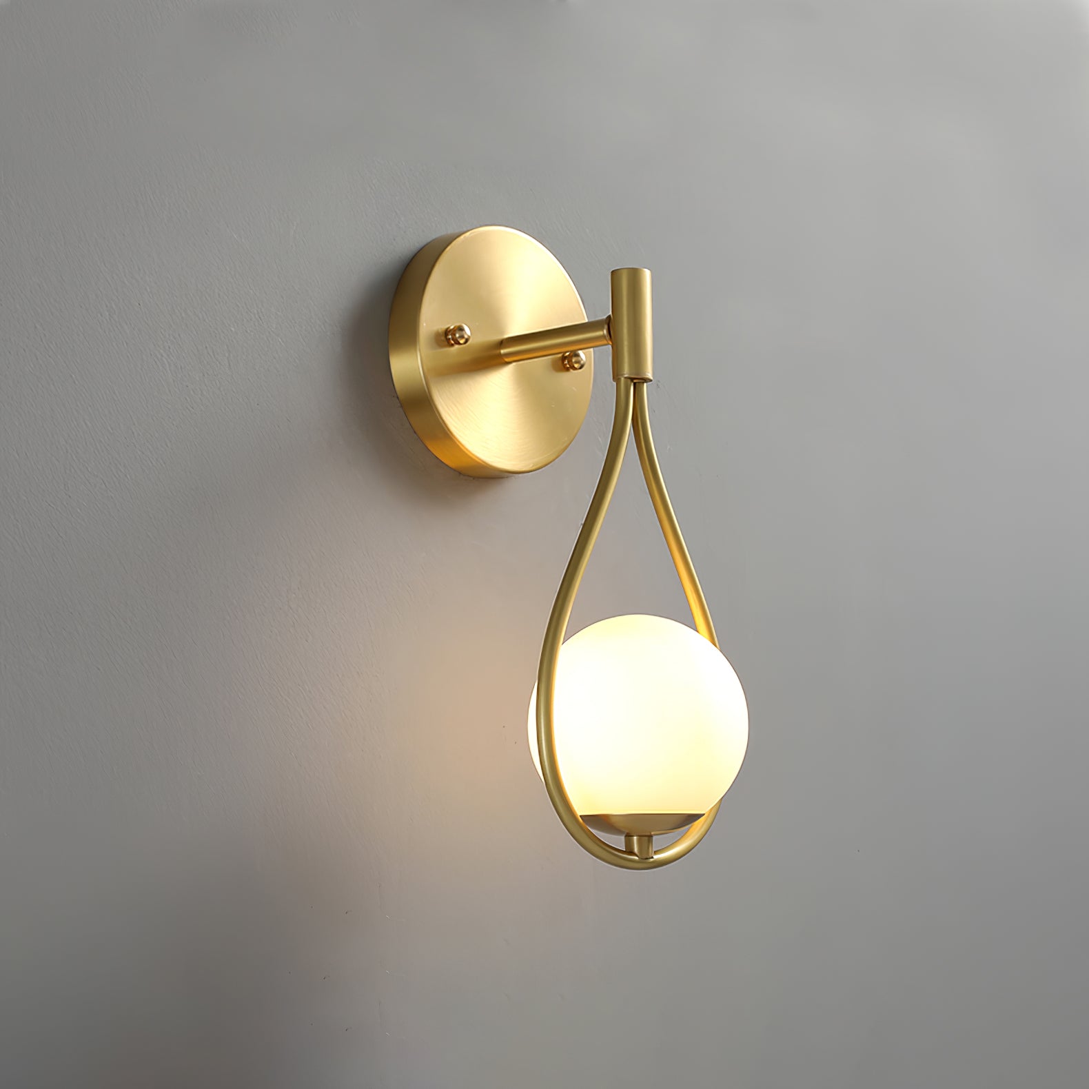 Vintage Brass Vanity Wall Lamp - Elegant Sconce Lighting for Bathroom, Bedroom & Dressing Room - Perfect for Makeup, Reading & Ambient Lighting